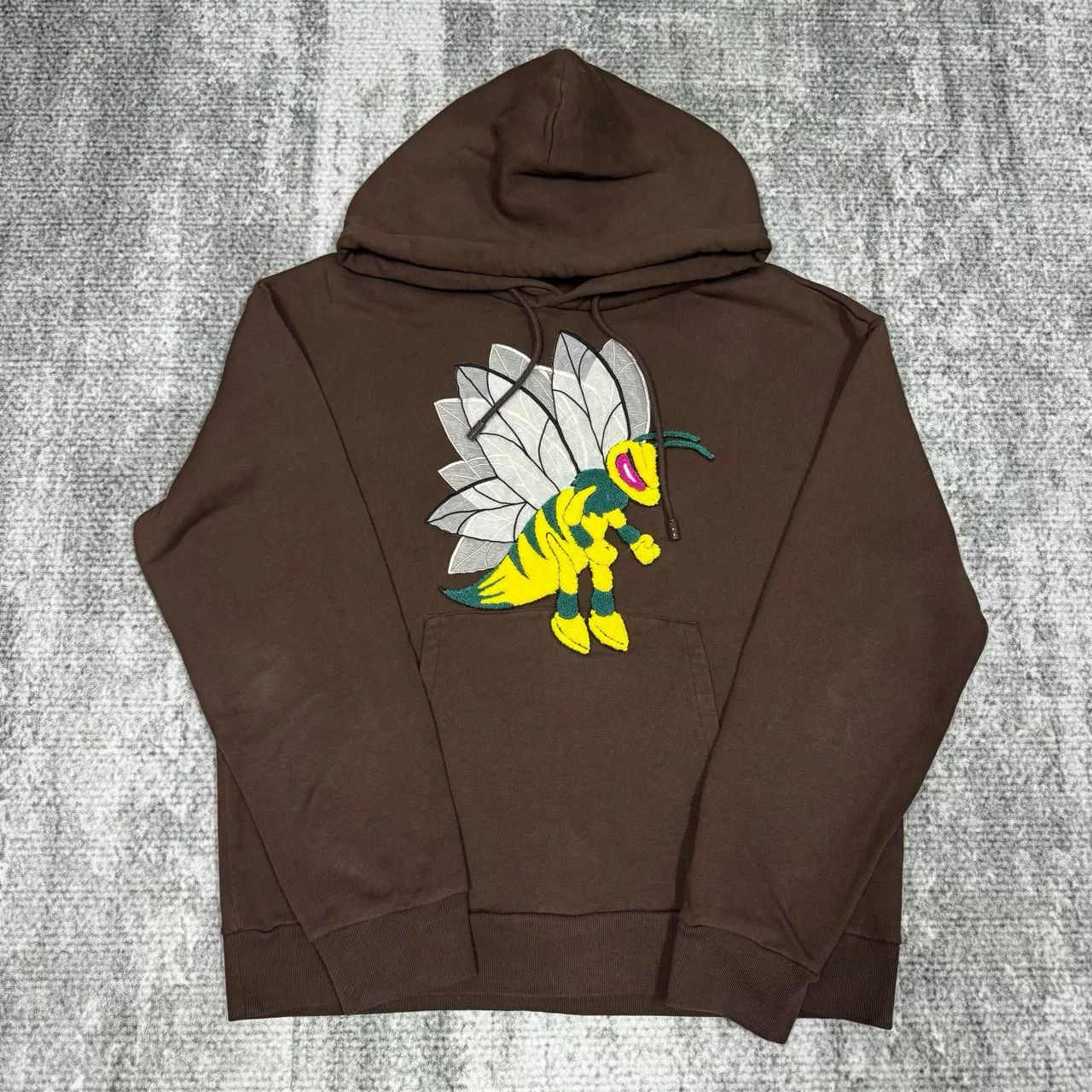 Louis Vuitton LOUIS VUITTON Brown Bee Embroidered Hoodie Size US L / EU 52-54 / 3 - 1 Thumbnail