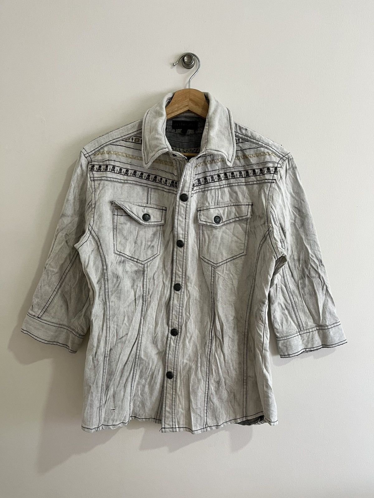Japanese Brand In The Attic Embroidered Denim Jacket Size US XS / EU 42 / 0 - 12 Thumbnail