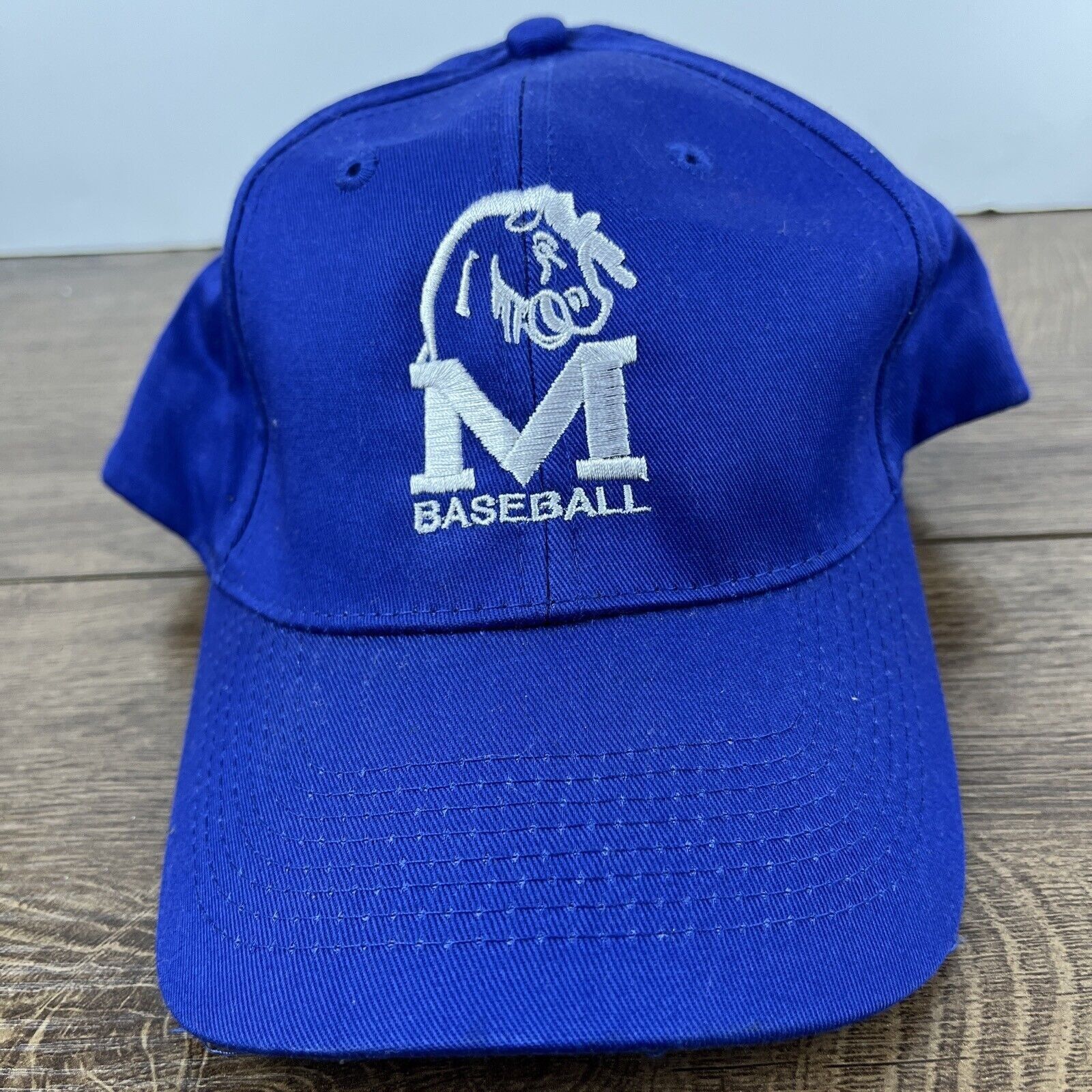 Other Mustangs Baseball Hat Blue Mustangs Hat Adjustable Blue Adul Size ONE SIZE - 1 Thumbnail