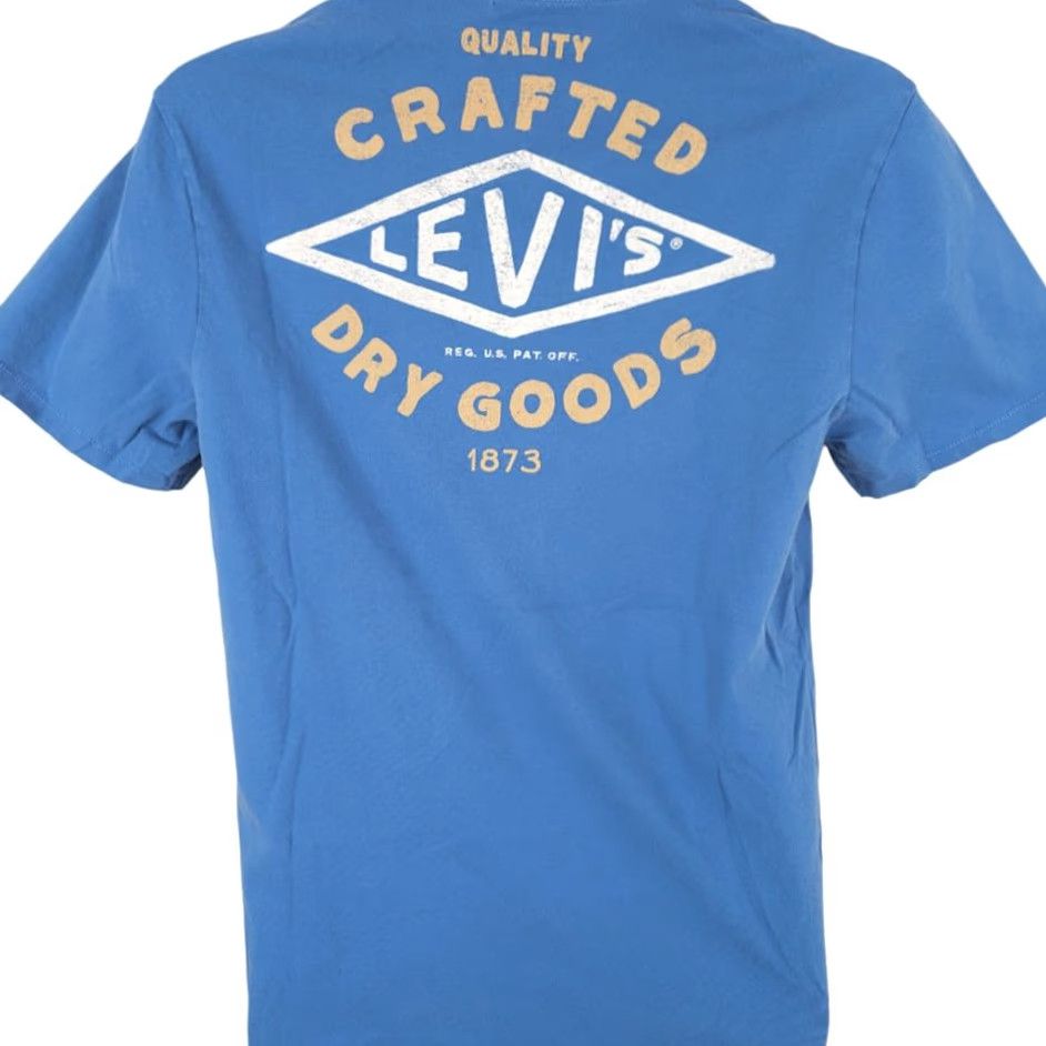 Levi's VINTAGE Levis T Shirt Mens Size Medium Blue Levi Strauss And Company Pocket Tee Size US M / EU 48-50 / 2 - 4 Thumbnail
