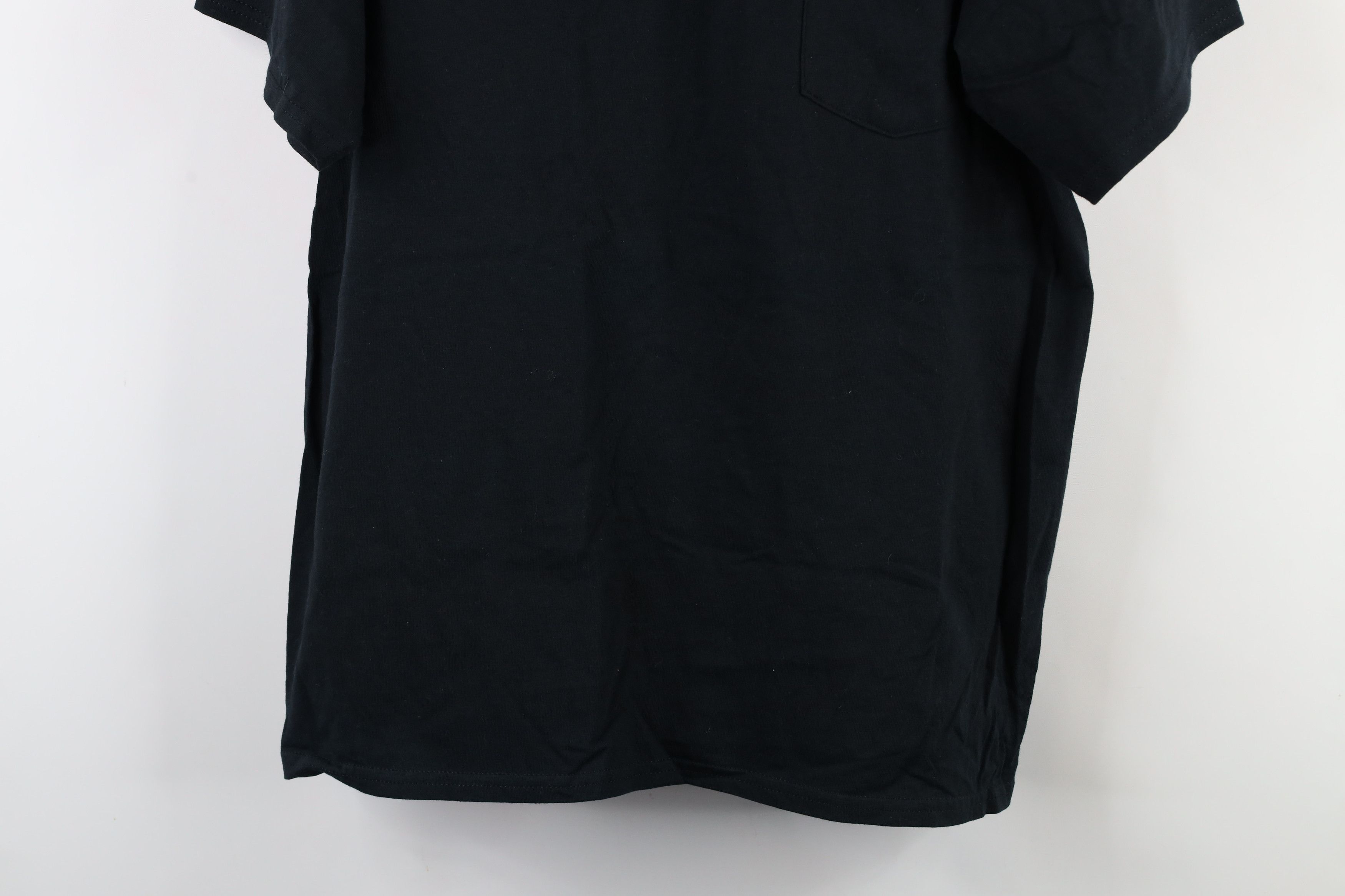 Vintage Vintage 90s Streetwear Heavyweight Cotton T-Shirt Black Size US L / EU 52-54 / 3 - 3 Thumbnail