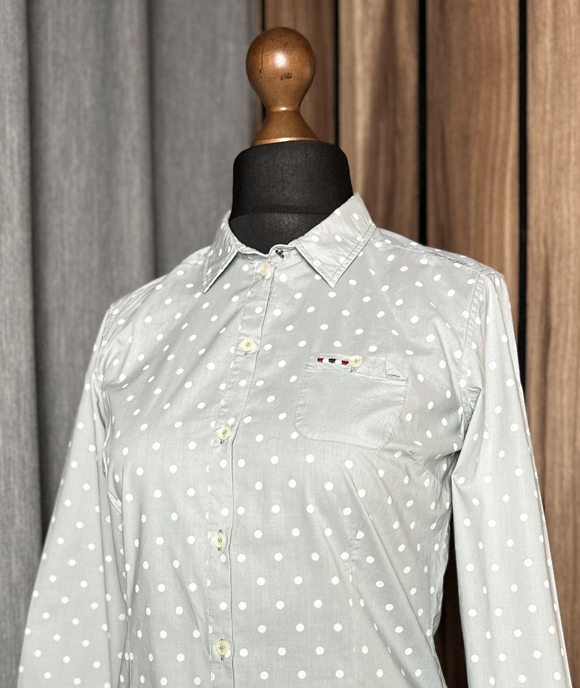 Napapijri Napapijri Dotted Shirt Blouse Long Sleeve Women's Size S Size S / US 4 / IT 40 - 4 Thumbnail