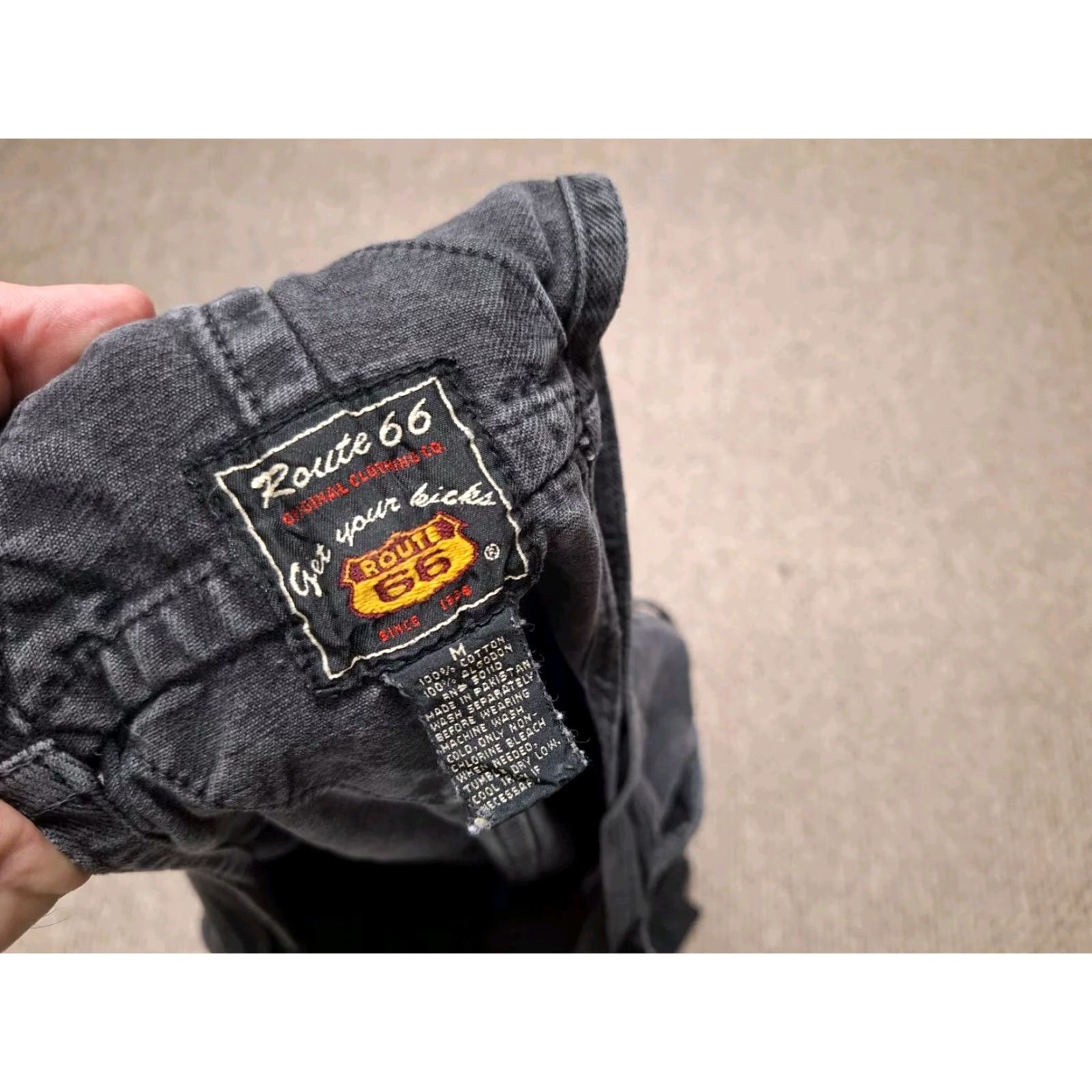 Route 66 VINTAGE Route 66 Overalls Women Black L Denim 100% Cotton Pockets Wide Buckle Square Neck Casual All Seasons Y2k Retro Size 36" / US 14 / IT 50 - 2 Thumbnail