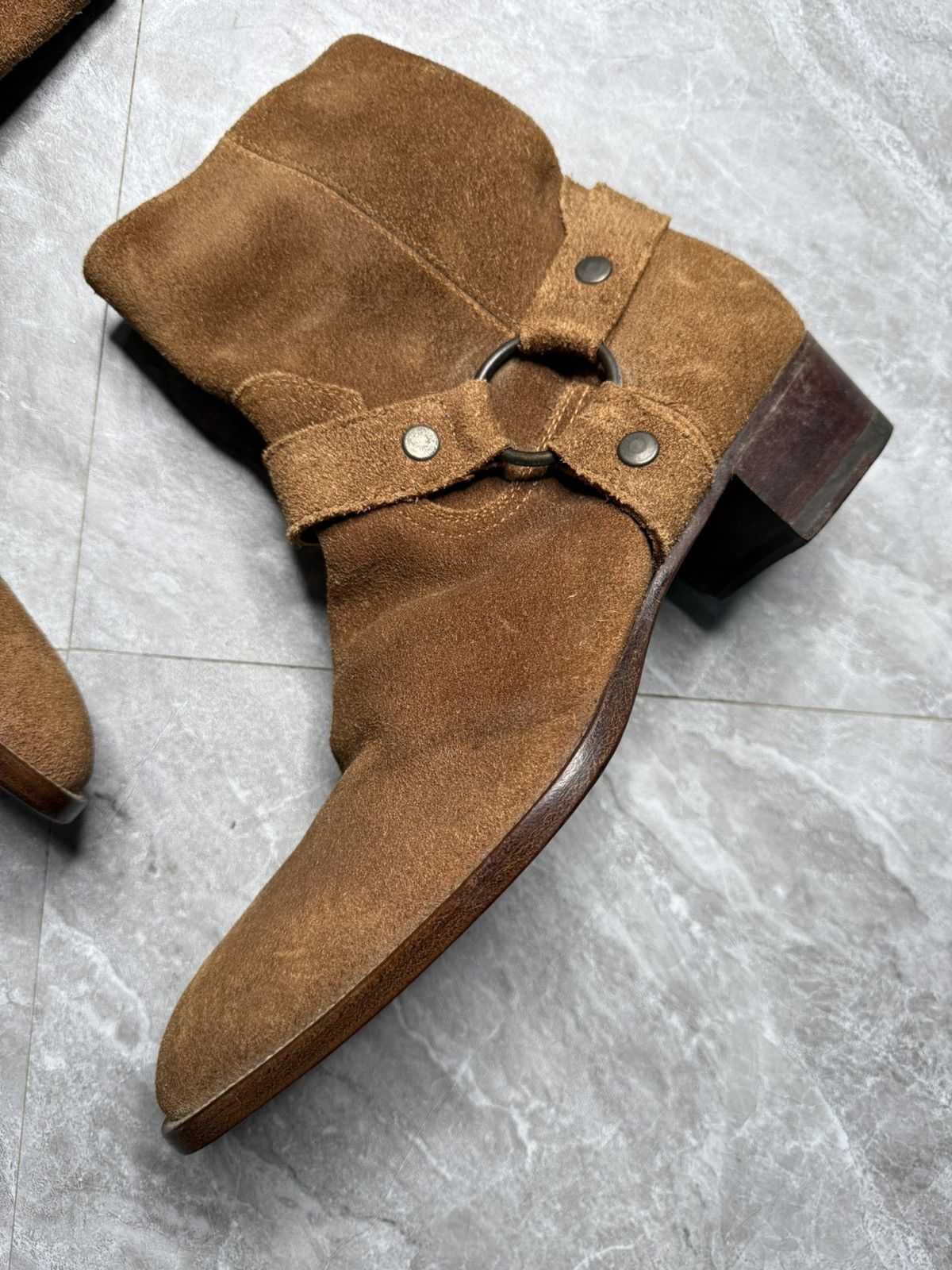 Saint Laurent Paris Saint Laurent By Hedi Slimane Wyatt Harness Boots Size US 7 / EU 40 - 2 Thumbnail