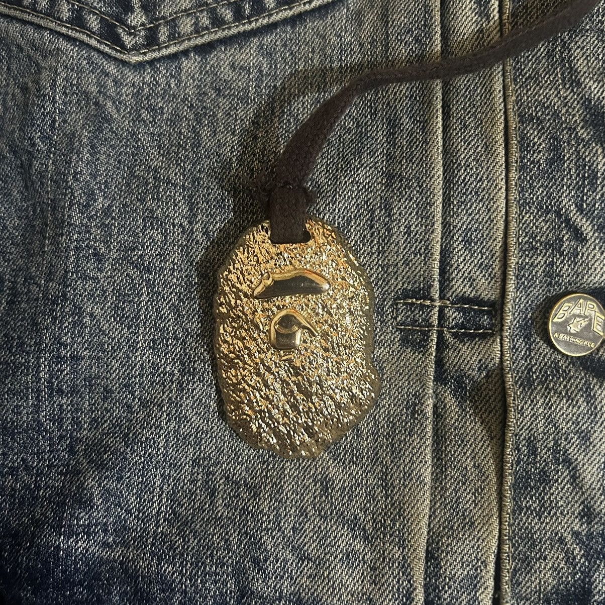 Bape Gold Rush Denim Jacket Size US S / EU 44-46 / 1 - 2 Thumbnail