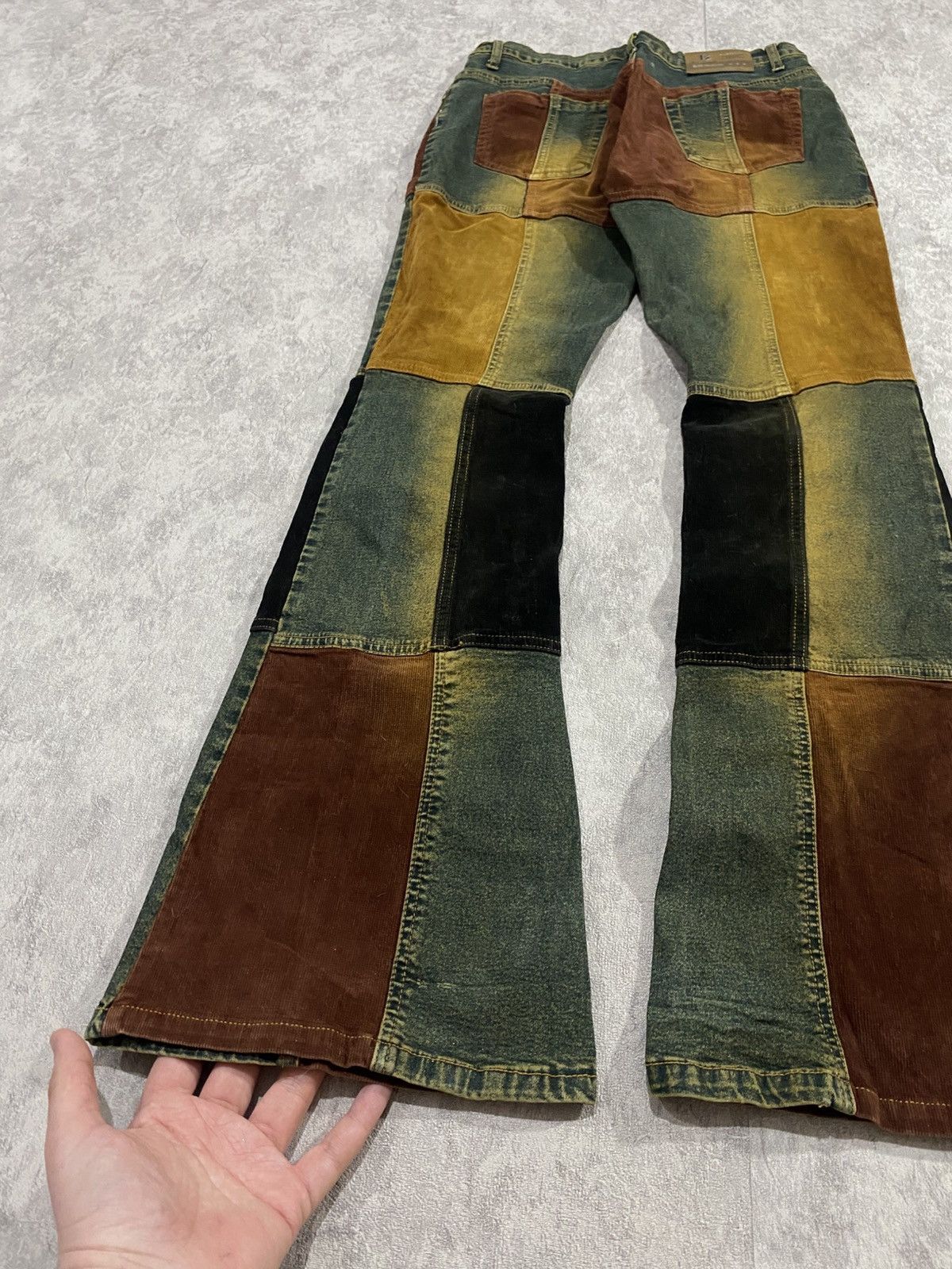 Le Grande Bleu (L.G.B.) Archive Patchwork Flared Denim If Six Was Nine LGB Style Size 31" - 3 Thumbnail