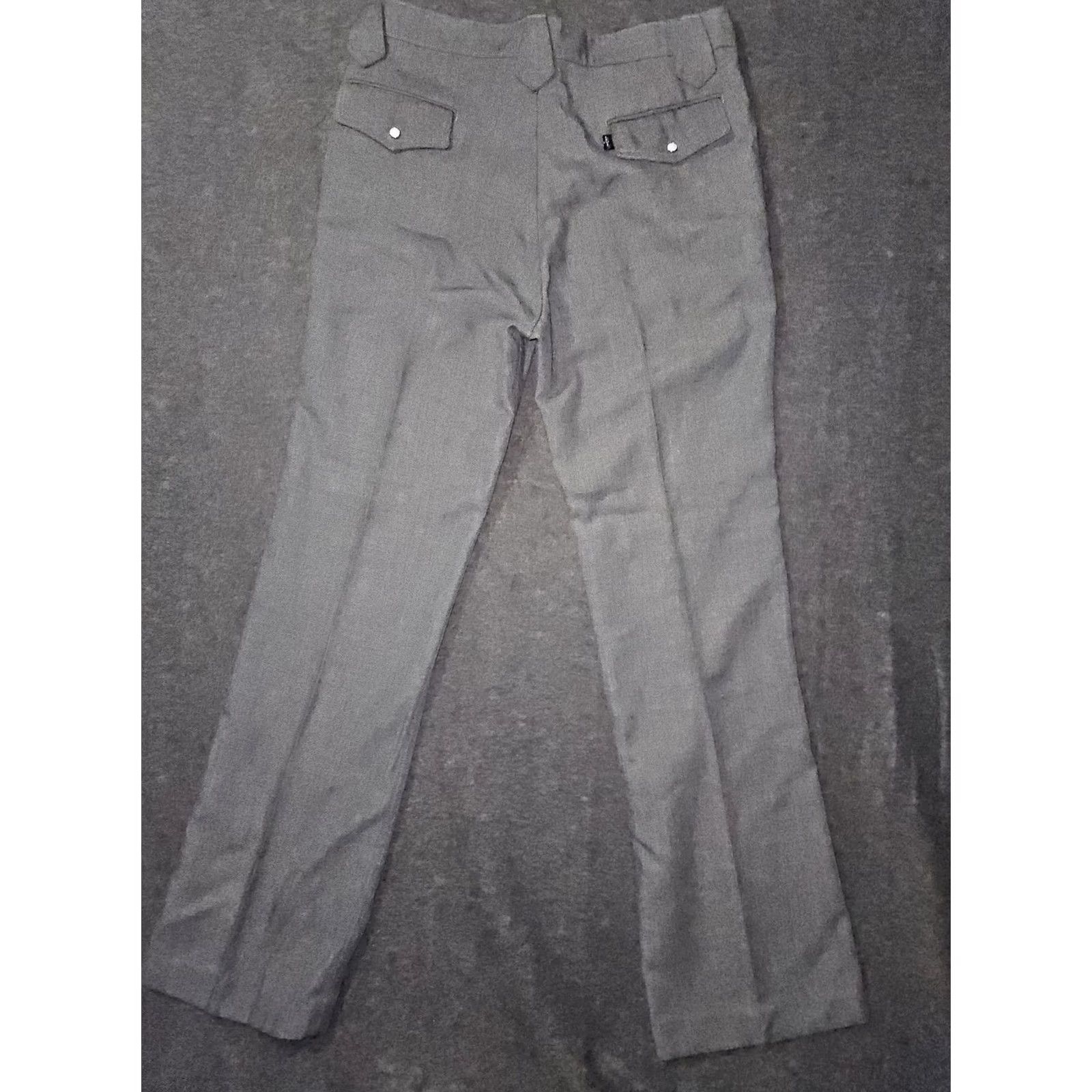 Levi's VINTAGE Levis 514 Pants Mens 33x34 Straight Leg Casual Dress Trouser Flap Pocket Size US 33 - 6 Thumbnail