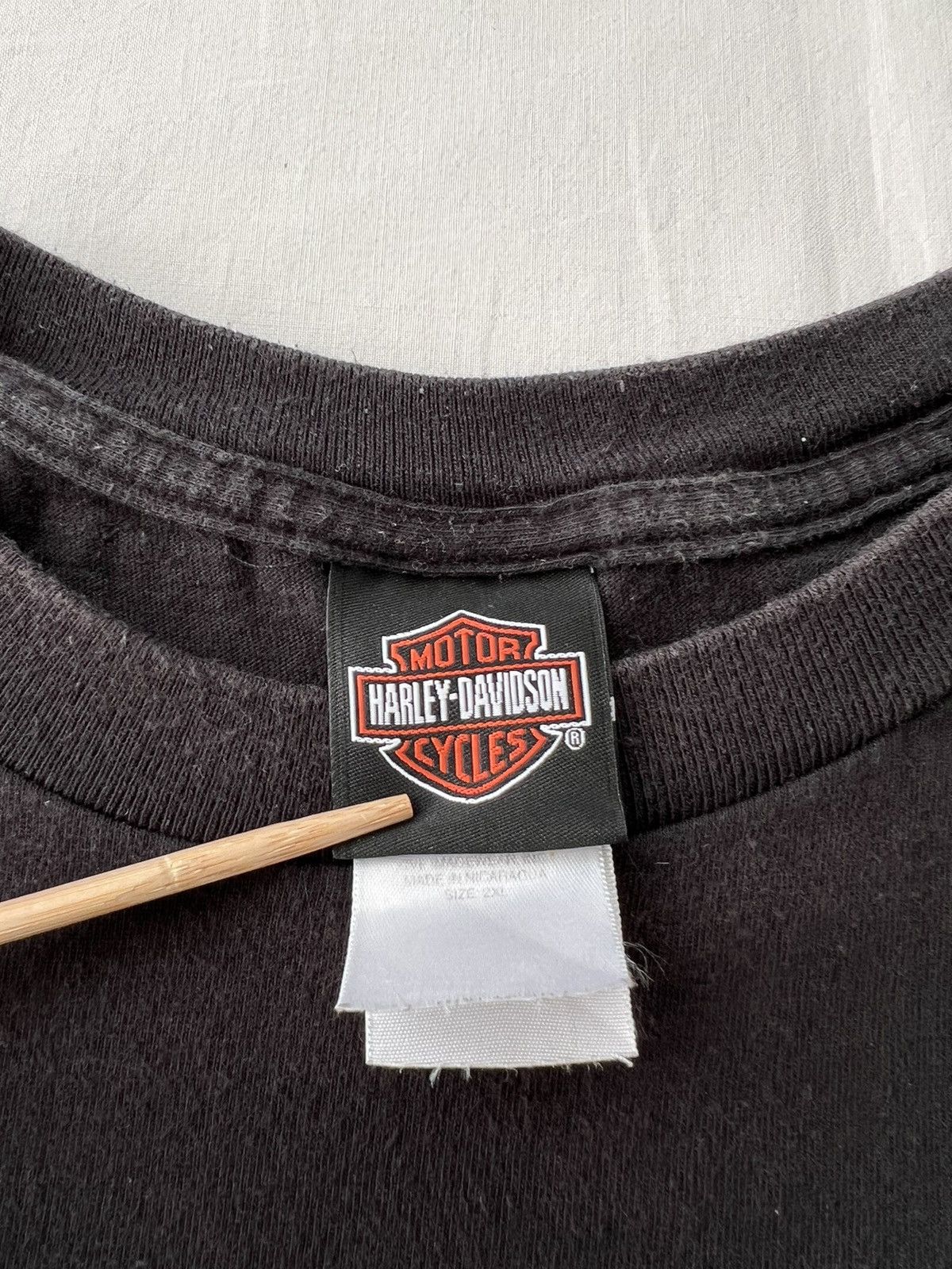 Harley Davidson Vintage 2009 Harley Davidson Wolf Pocket Las Vegas T-shirt Size US XXL / EU 58 / 5 - 15 Thumbnail