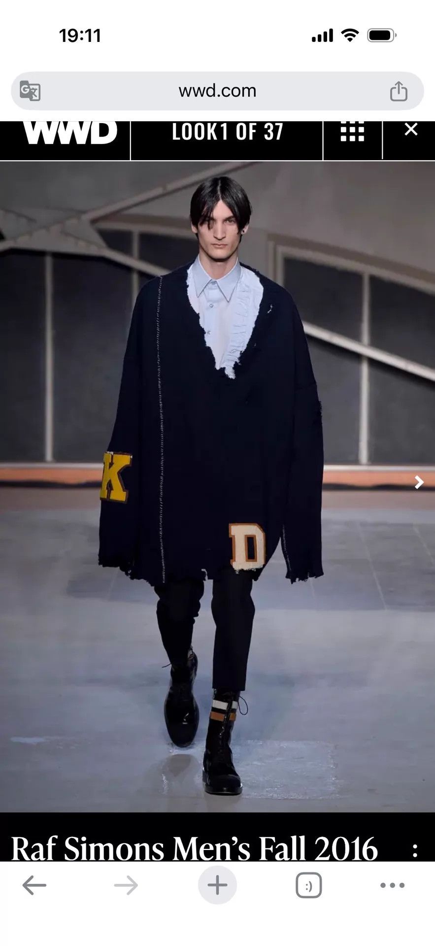 Raf Simons Raf Simons 16AW Destroyed Over-Knit Sweater Navy One Size Size US S / EU 44-46 / 1 - 3 Thumbnail
