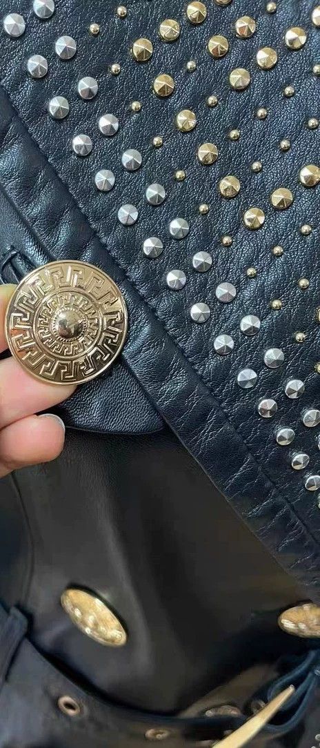 Versace Versace Co-branded leather jacket Size XS / US 0-2 / IT 36-38 - 4 Thumbnail