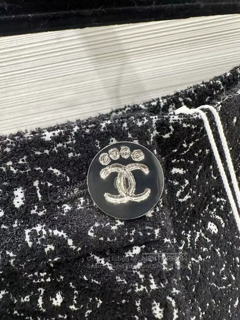 Chanel Chanel 25M coco beach series black full logo pants Size 42" / US 20 - 4 Thumbnail