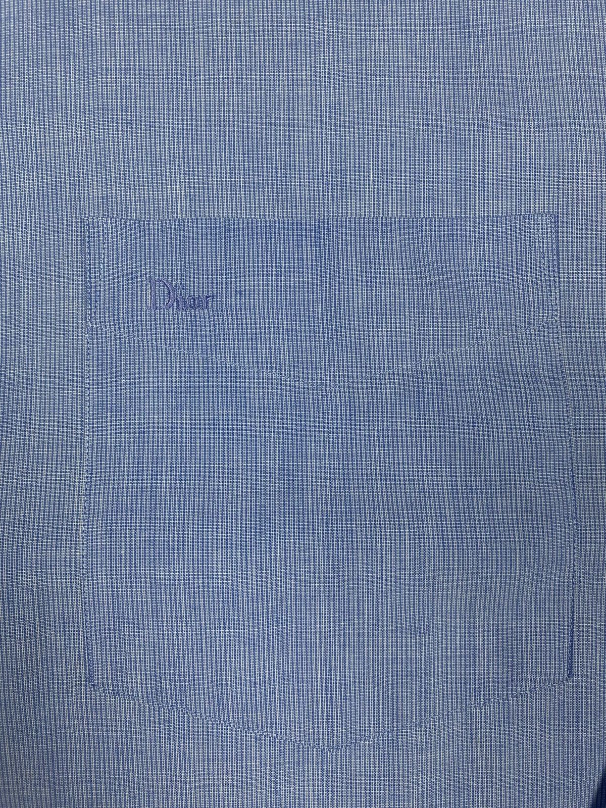 Dior Christian Dior Monsieur Blue Button Down Shirt Size 17 XL Size US XL / EU 56 / 4 - 6 Thumbnail