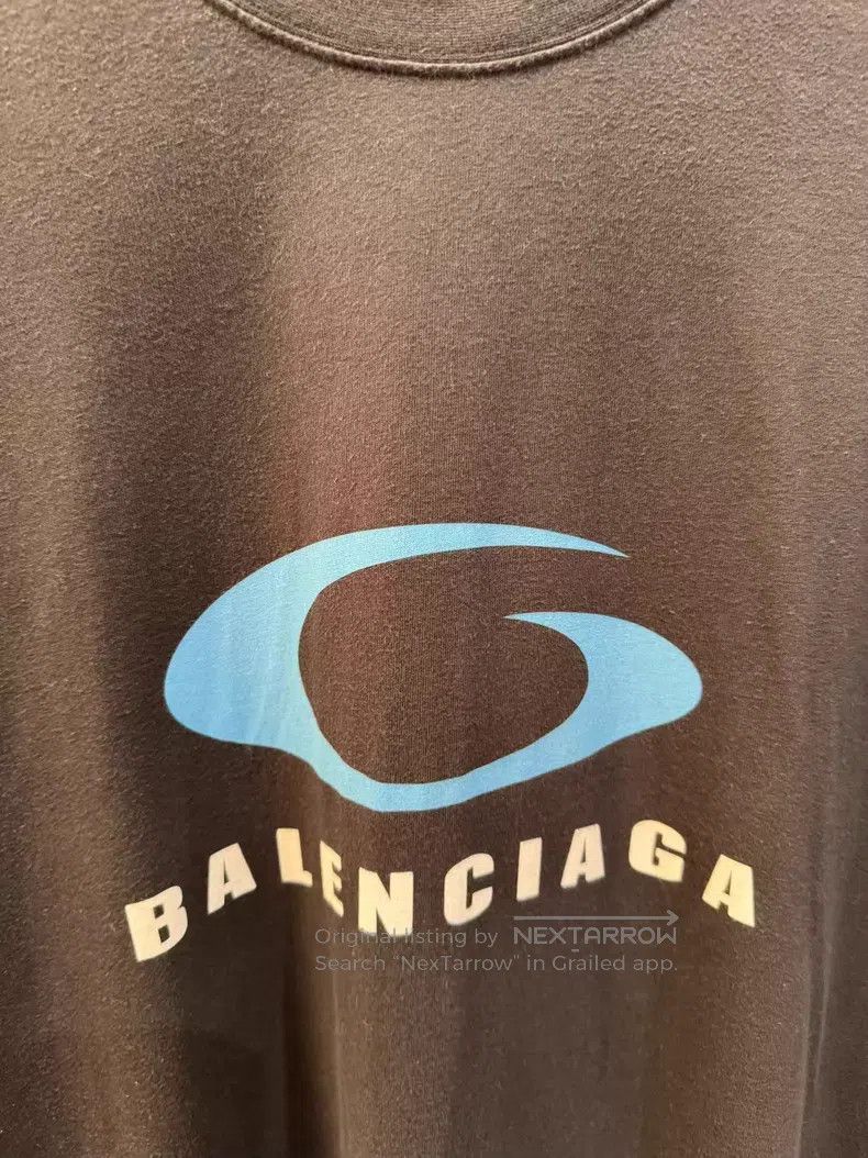 Balenciaga Balenciaga Blue Label Logo Letter Short Sleeve Size US M / EU 48-50 / 2 - 3 Thumbnail