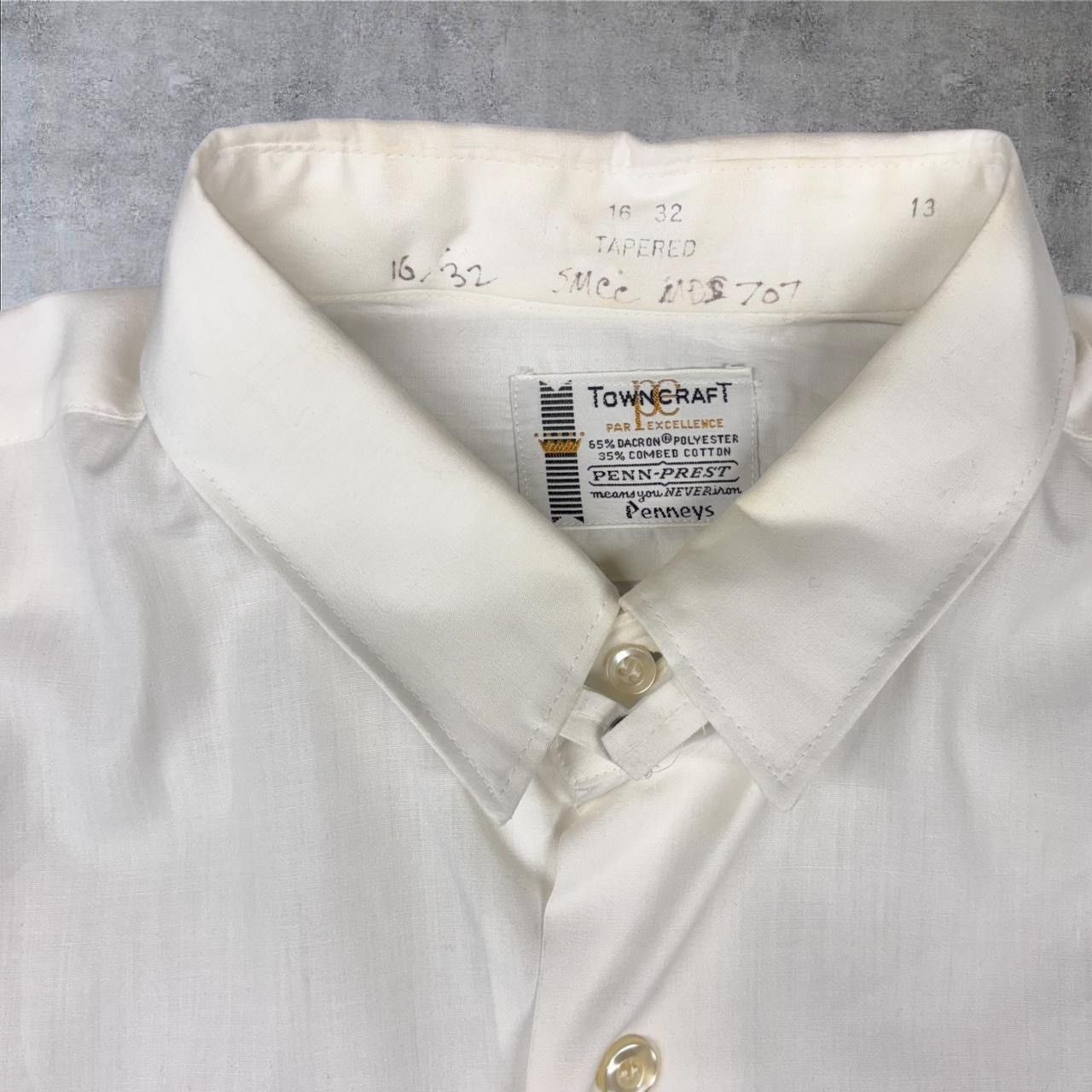 Towncraft × Vintage 1960s Vintage Button Up White Shirt Size US L / EU 52-54 / 3 - 2 Thumbnail
