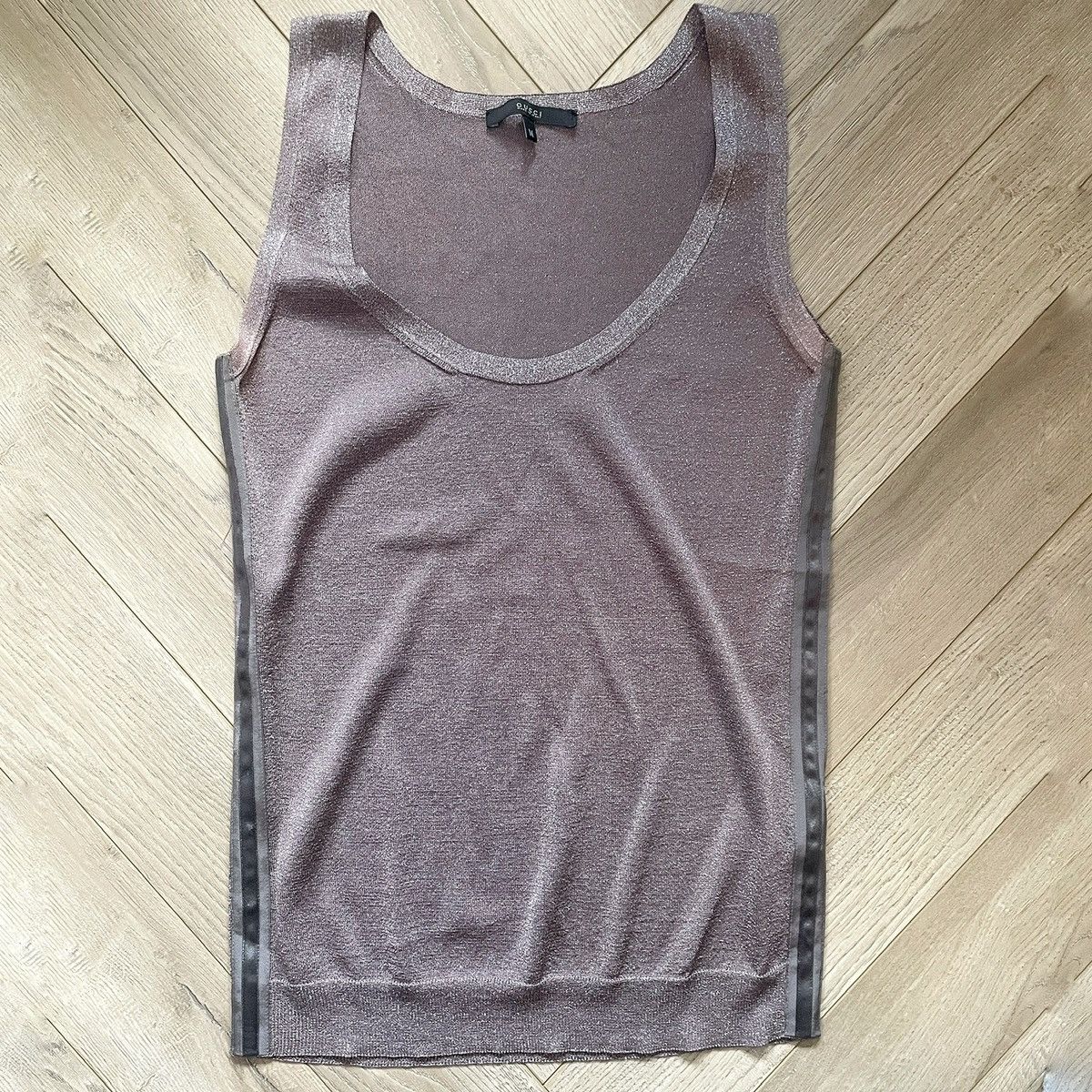 Gucci Gucci Vintage Glitter Vest Sleeveless Top Size M / US 6-8 / IT 42-44 - 1 Thumbnail