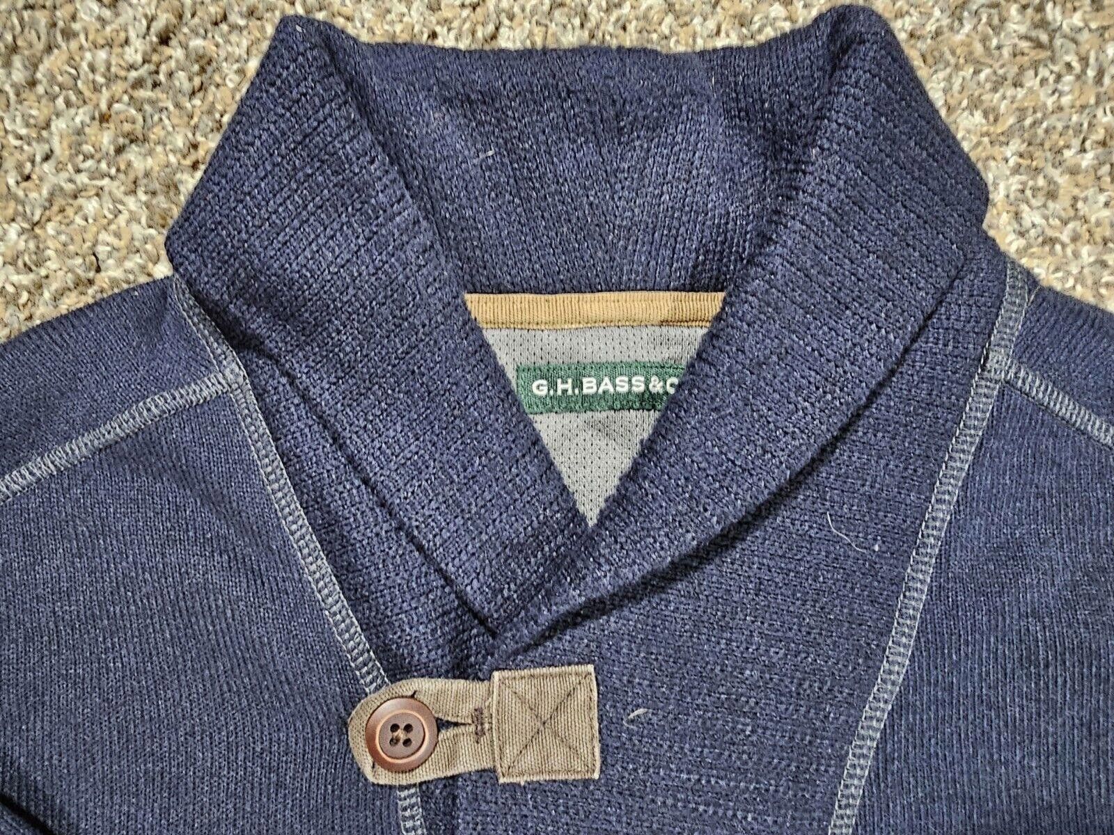 Designer G.H. BASS Service Workwear Cowl Button Neck Sweatshirt M Size US M / EU 48-50 / 2 - 4 Thumbnail