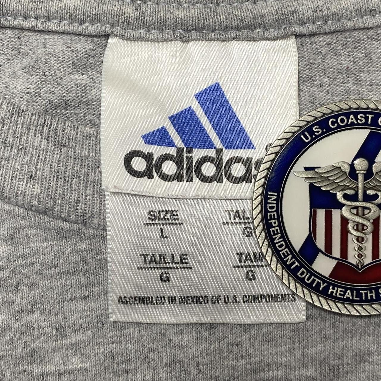 Adidas Vintage Adidas Gray Basketball Tee Size Large Size US L / EU 52-54 / 3 - 3 Thumbnail