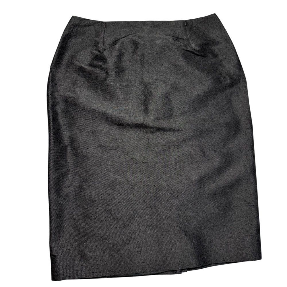 Other NWT New $120 Dana Buchman Silk Black Pencil Skirt Size 4 Size 27" / US 4 / IT 40 - 2 Thumbnail