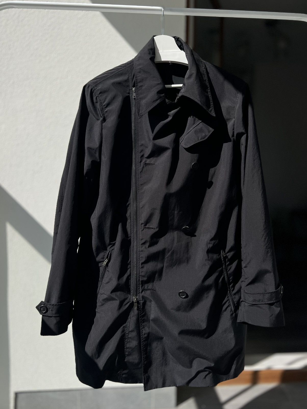 Miu Miu Miu Miu Asymetric Trench Coat nylon 50 XL XXL vintage Size XL / US 12-14 / IT 48-50 - 5 Thumbnail