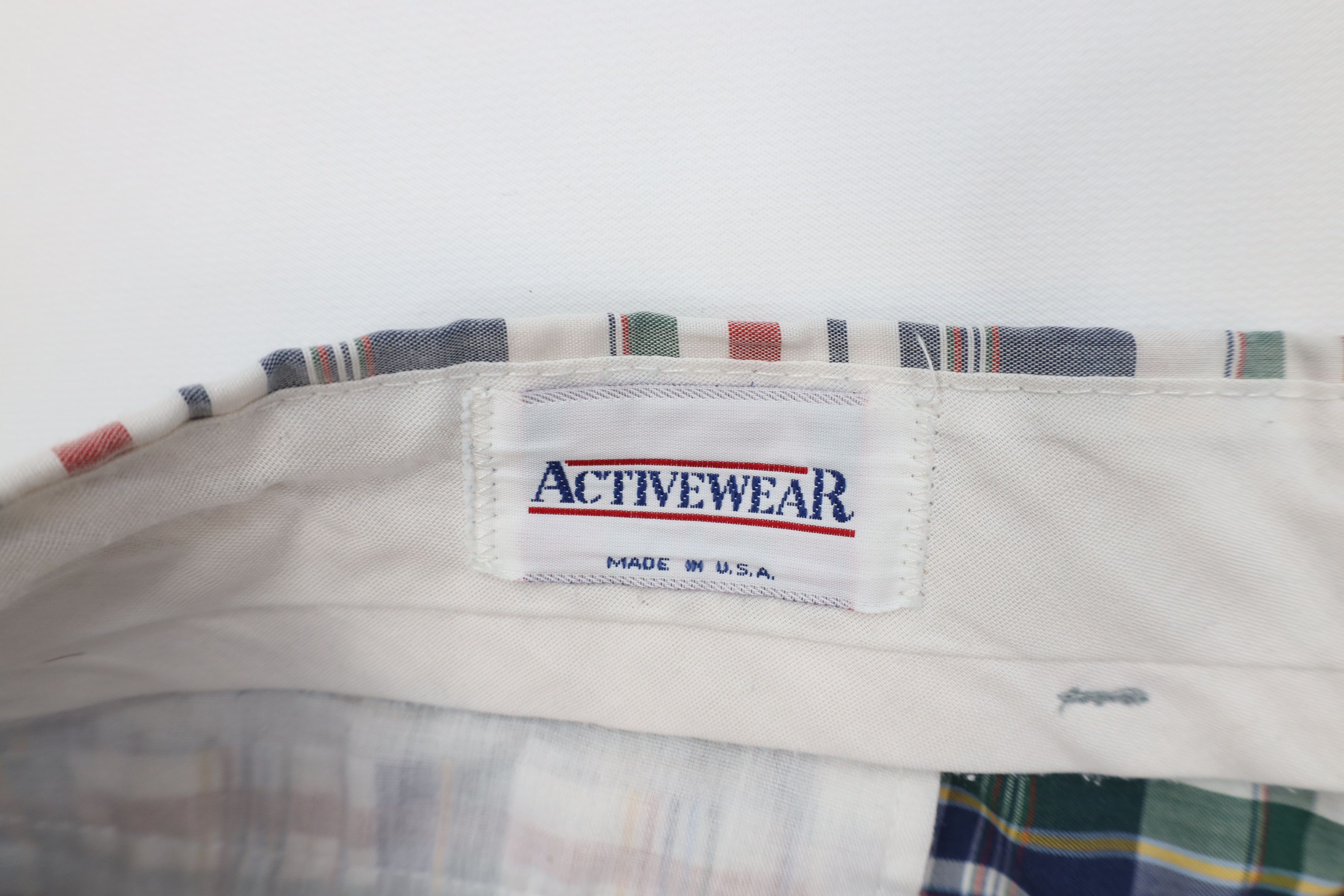 Vintage Vintage 70s Streetwear Plaid Above Knee Chino Shorts USA Size US 42 / EU 58 - 7 Thumbnail