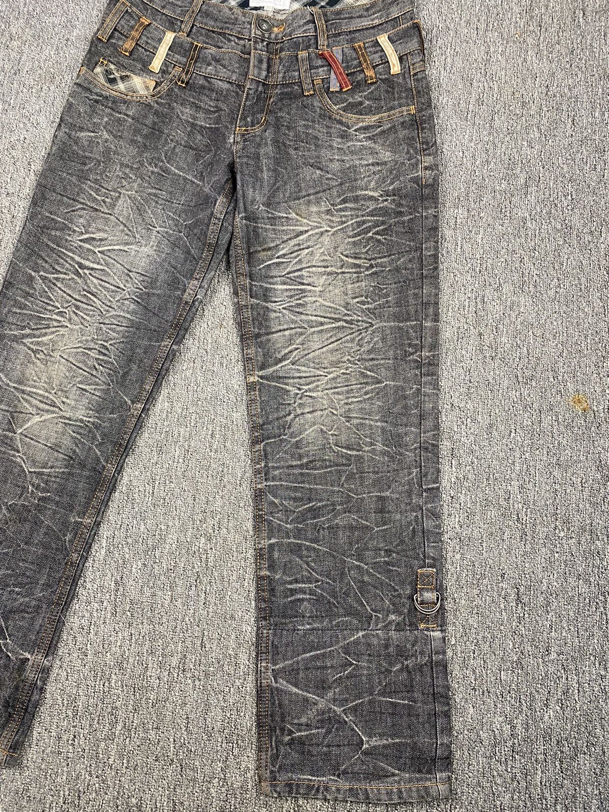 If Six Was Nine × Japanese Brand × Le Grande Bleu (L.G.B.) Nylaus Double Waist Flare Jean Size US 32 / EU 48 - 3 Thumbnail