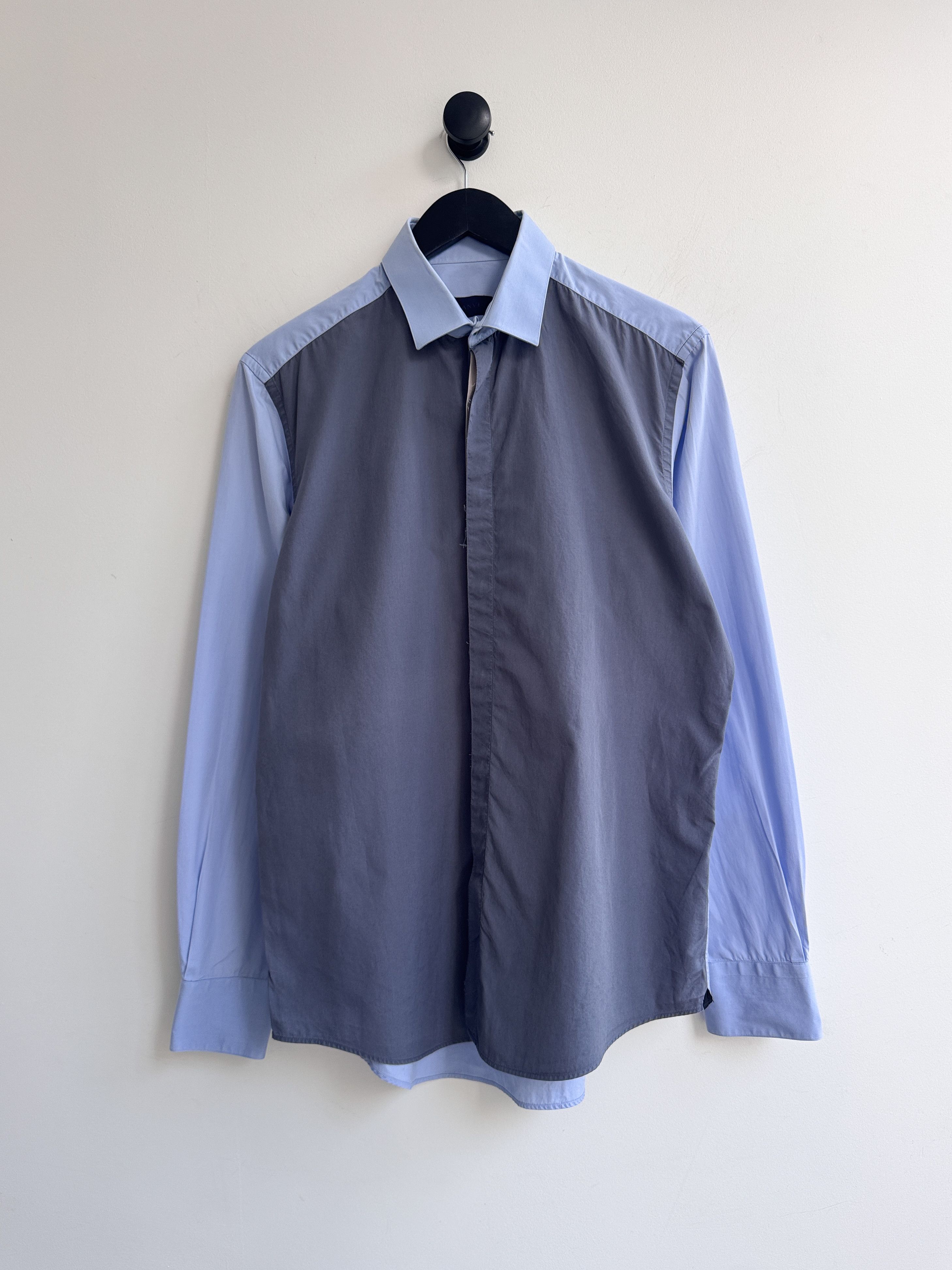 Lanvin Lanvin Blue Dress Shirt Size US L / EU 52-54 / 3 - 1 Thumbnail