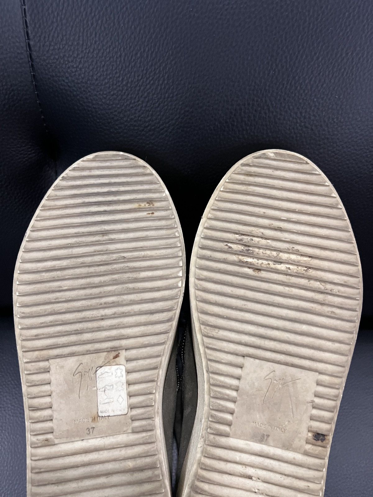 Giuseppe Zanotti Giuseppe Zanotti Shearling High-Top Sneakers Size US 7 / IT 37 - 18 Thumbnail