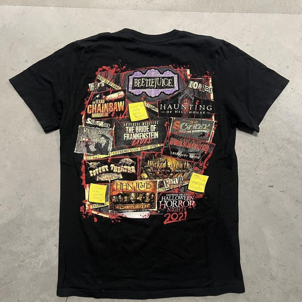 Vintage Crazy Vintage Y2K/2000s Halloween Horror Nights 2021 Beetlejuice Texas Chainsaw Massacre Graphic Tee! Size US S / EU 44-46 / 1 - 1 Thumbnail