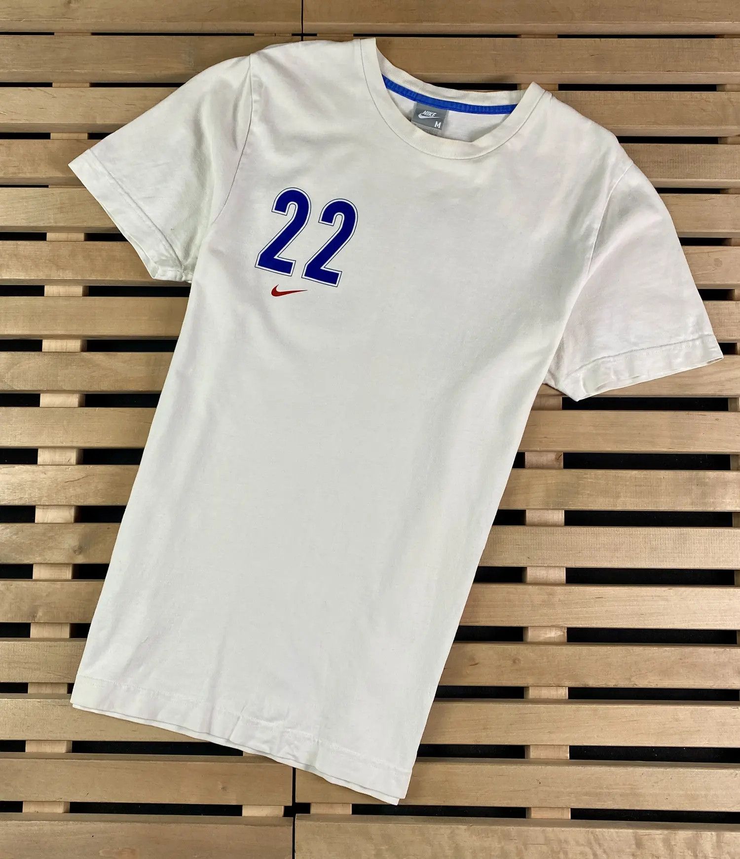 Nike Mens T-Shirt Short Sleeve Nike France 22 Vintage Size M Size US M / EU 48-50 / 2 - 1 Thumbnail