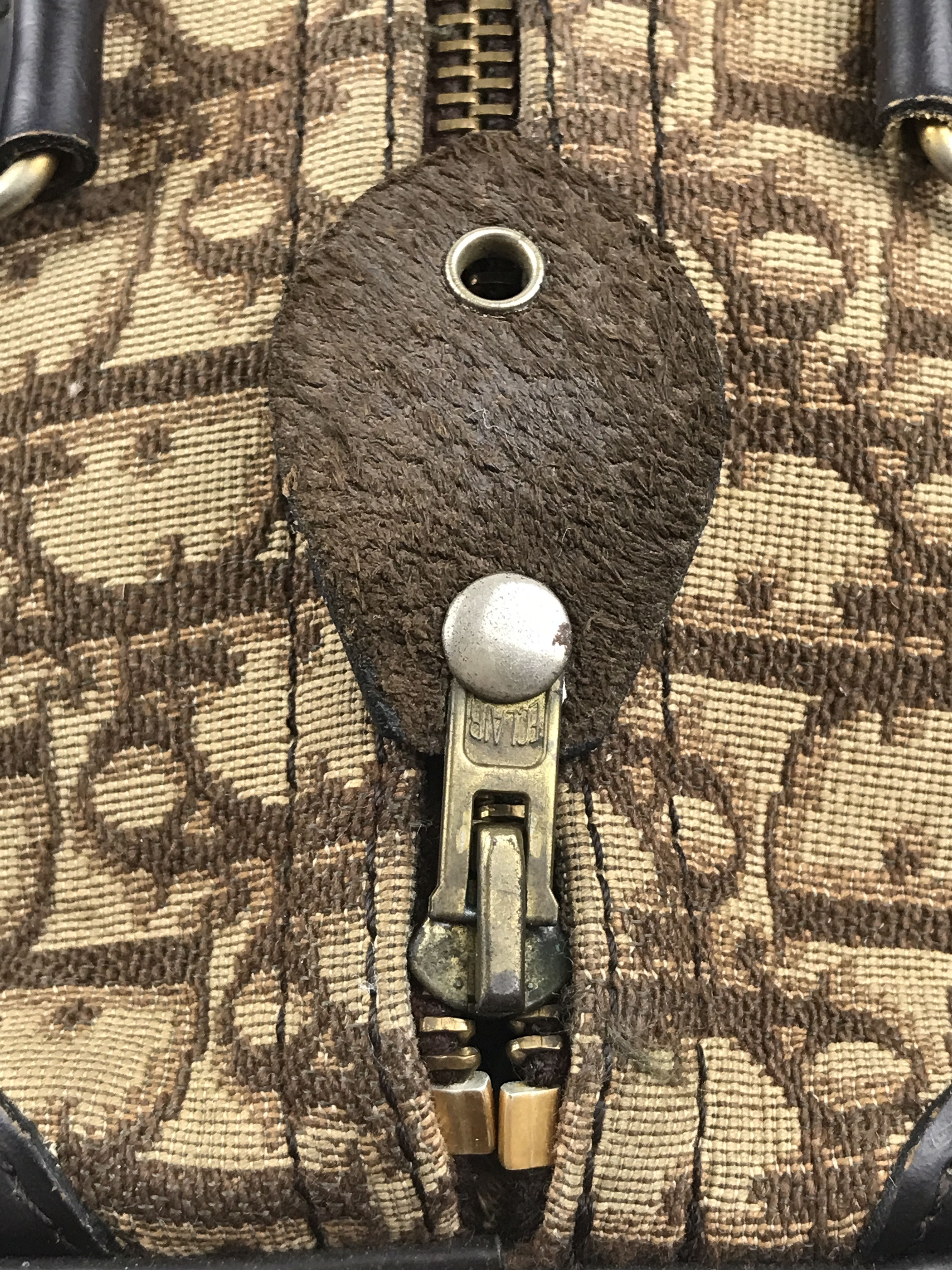 Christian Dior Monsieur × Dior × Vintage Christian Dior Trotter Handbag Boston bag Brown Vintage Size ONE SIZE - 7 Thumbnail