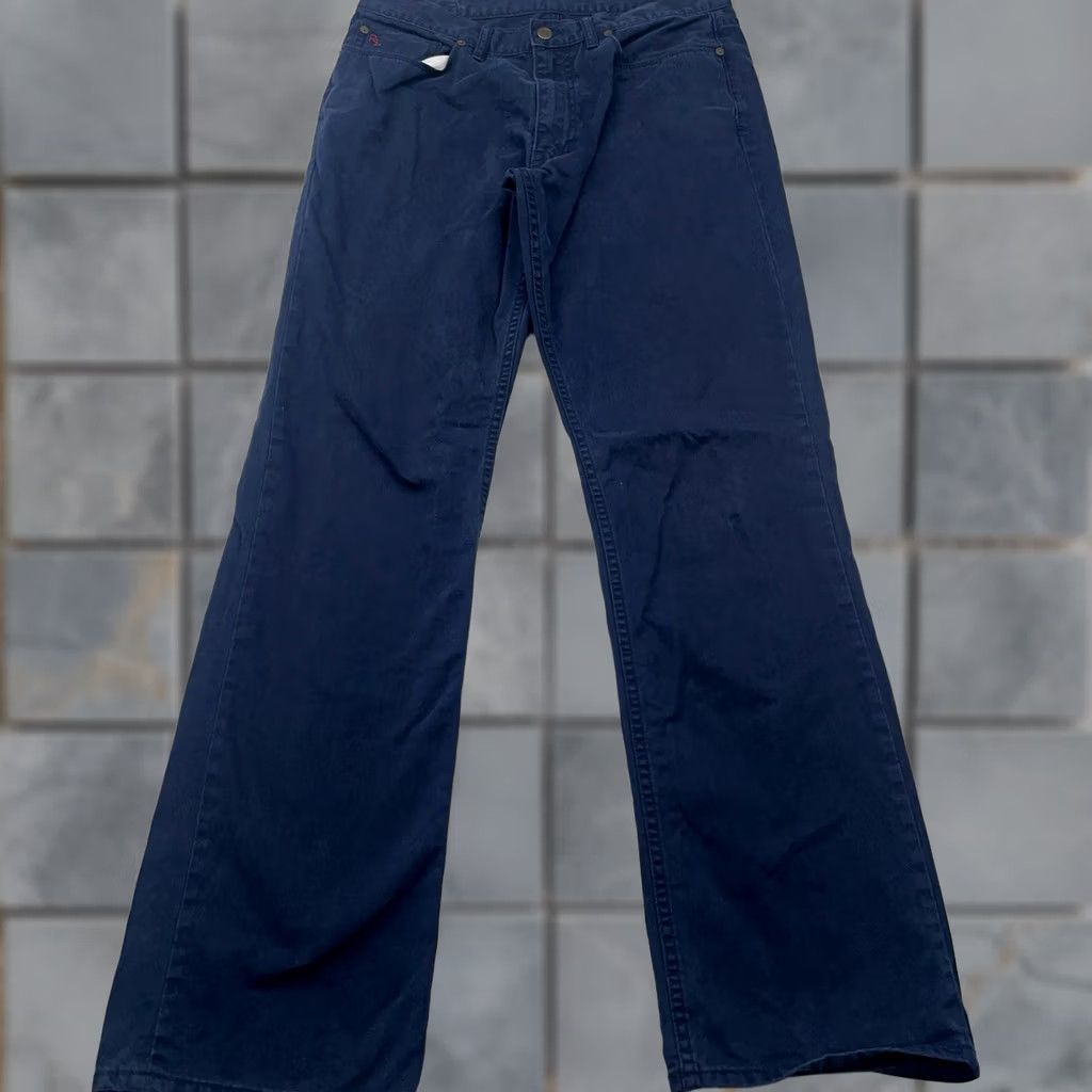 Polo Ralph Lauren Polo Ralph Lauren Mens Navy Blue Straight Leg Five Pocket Chino Pants 34x34 Size US S / EU 44-46 / 1 - 1 Thumbnail