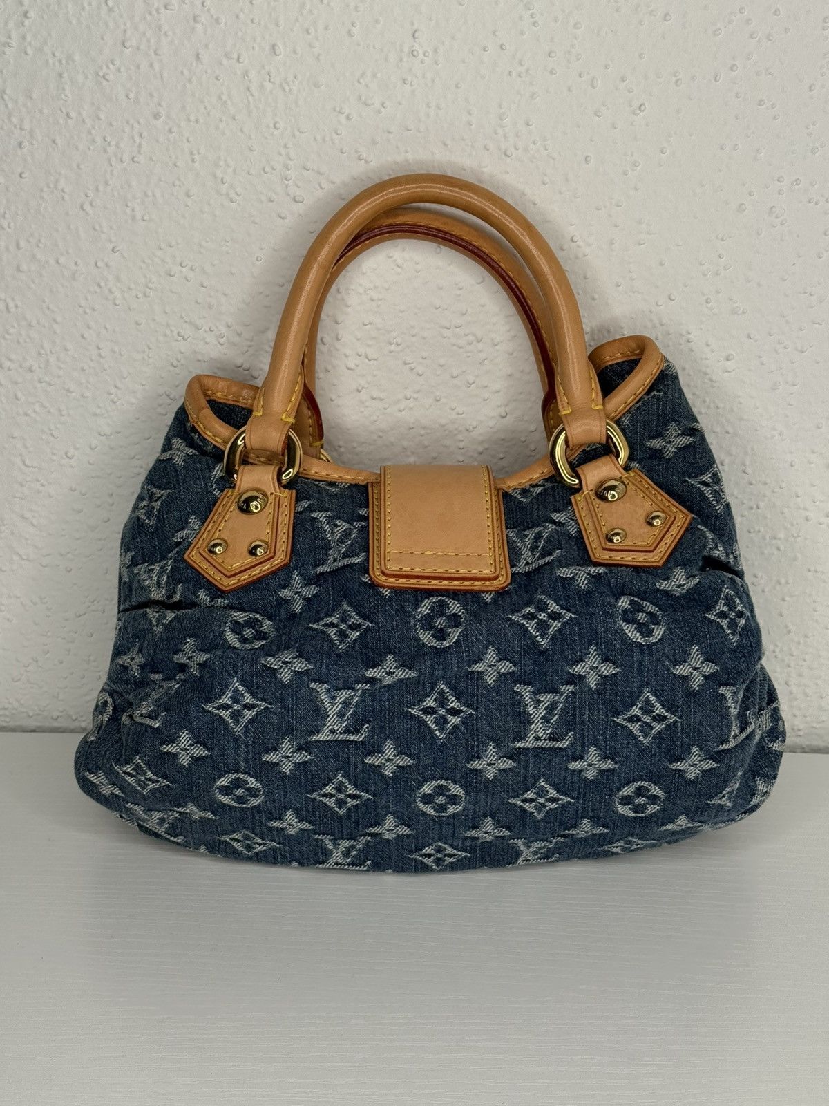 Louis Vuitton Louis Vuitton Pleaty Denim Handbag Size ONE SIZE - 6 Thumbnail