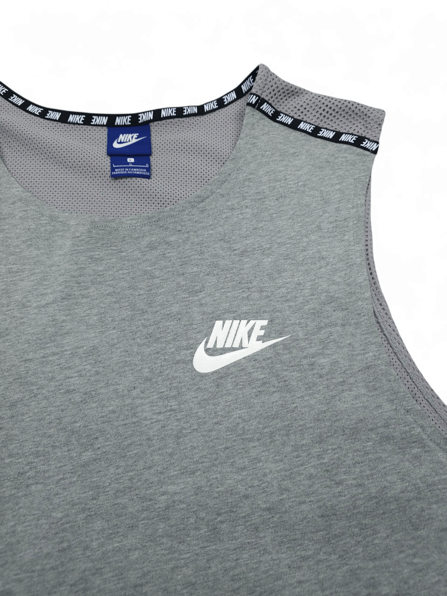 Nike 💎 Vintage Nike Gray Sport Tank Top T-shirt Relaxed Y2K Size US L / EU 52-54 / 3 - 3 Thumbnail