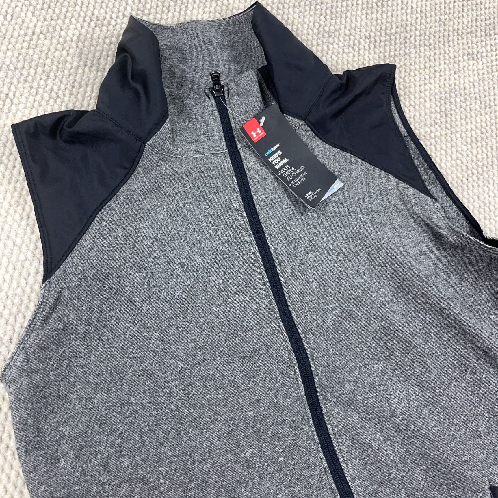 Under Armour Under Armour Vest Women M Gray Black Zip Up Loose Fit Cold Gear Outdoor New Size M / US 6-8 / IT 42-44 - 4 Thumbnail