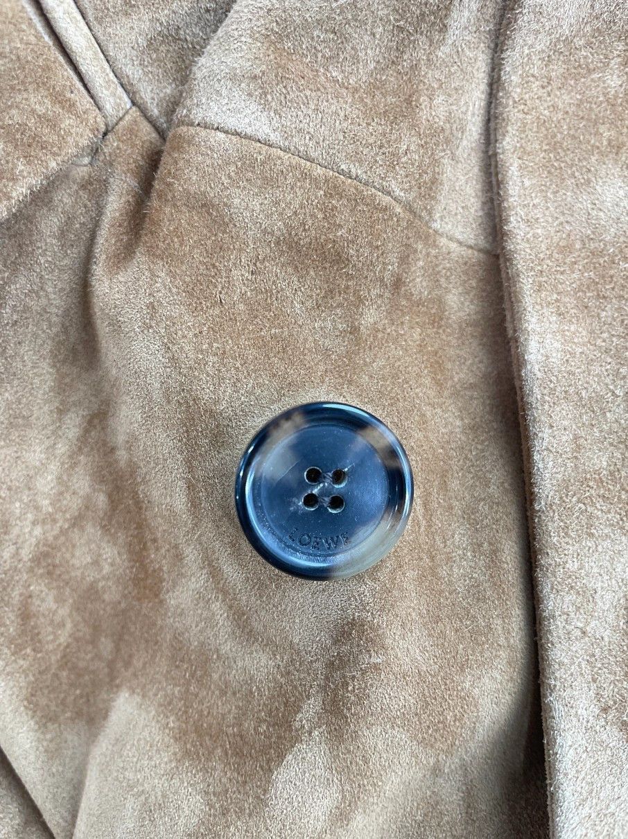 Loewe Loewe Camel Suede Double-breasted Coat, Suede Size XS / US 0-2 / IT 36-38 - 5 Thumbnail