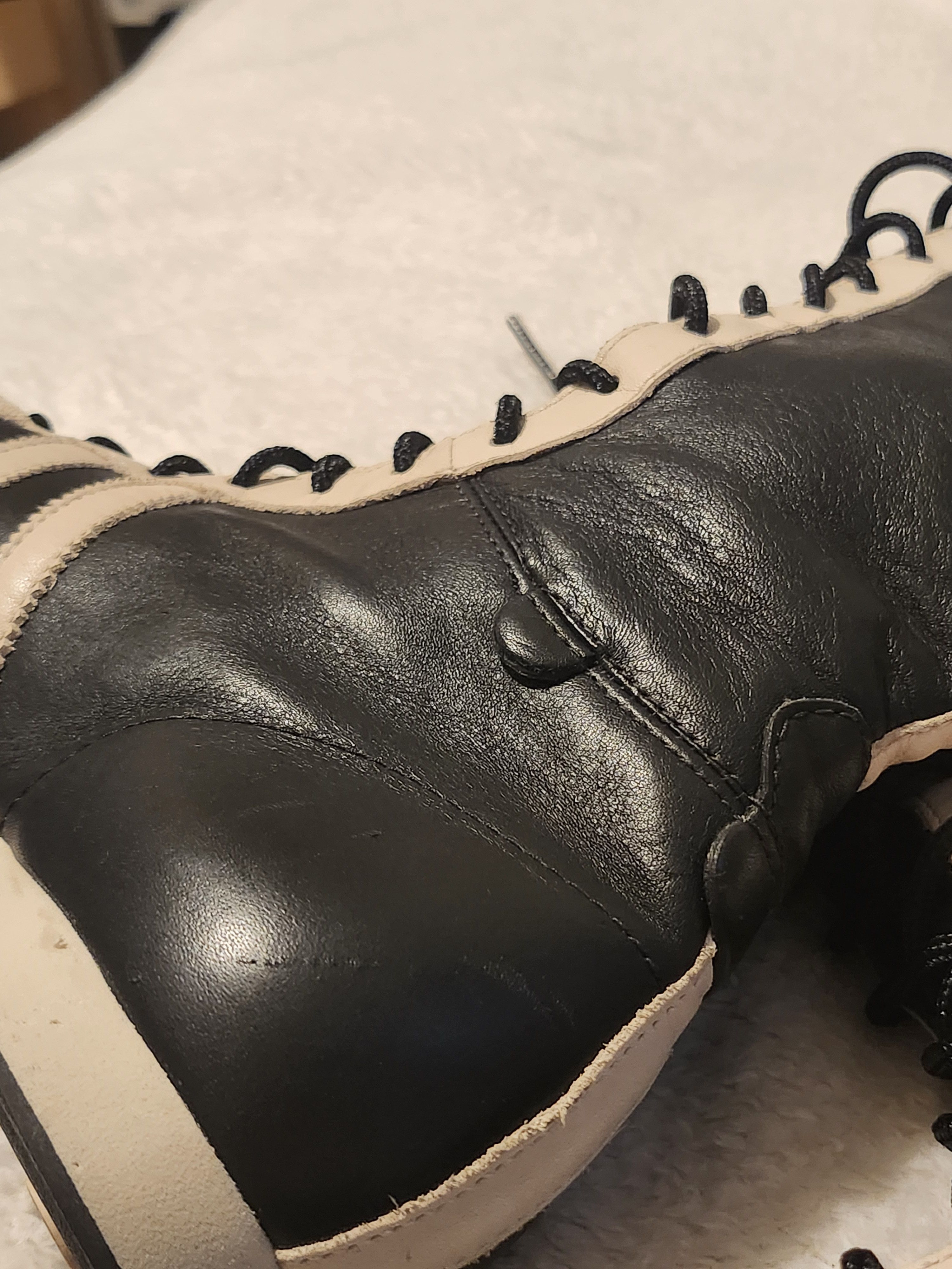 Adidas Adidas Santos boots leather knee high boxing black and white Size US 5.5 / IT 35.5 - 9 Thumbnail