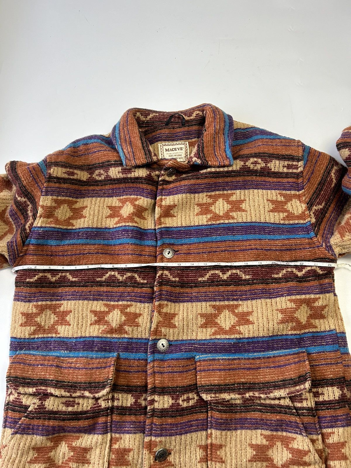 Vintage × semanticdesign VINTAGE 90s MAC EYE NATIVE NAVAJO CHIMAYO NATIVE JACKET Size US L / EU 52-54 / 3 - 3 Thumbnail