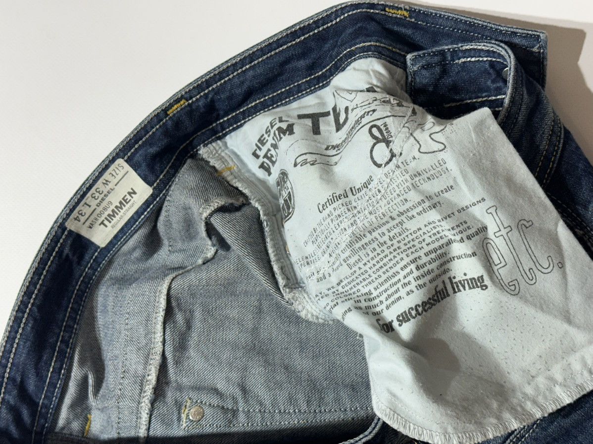 Diesel Diesel Timmen Distressed Blue Jeans Size US 33 - 9 Thumbnail