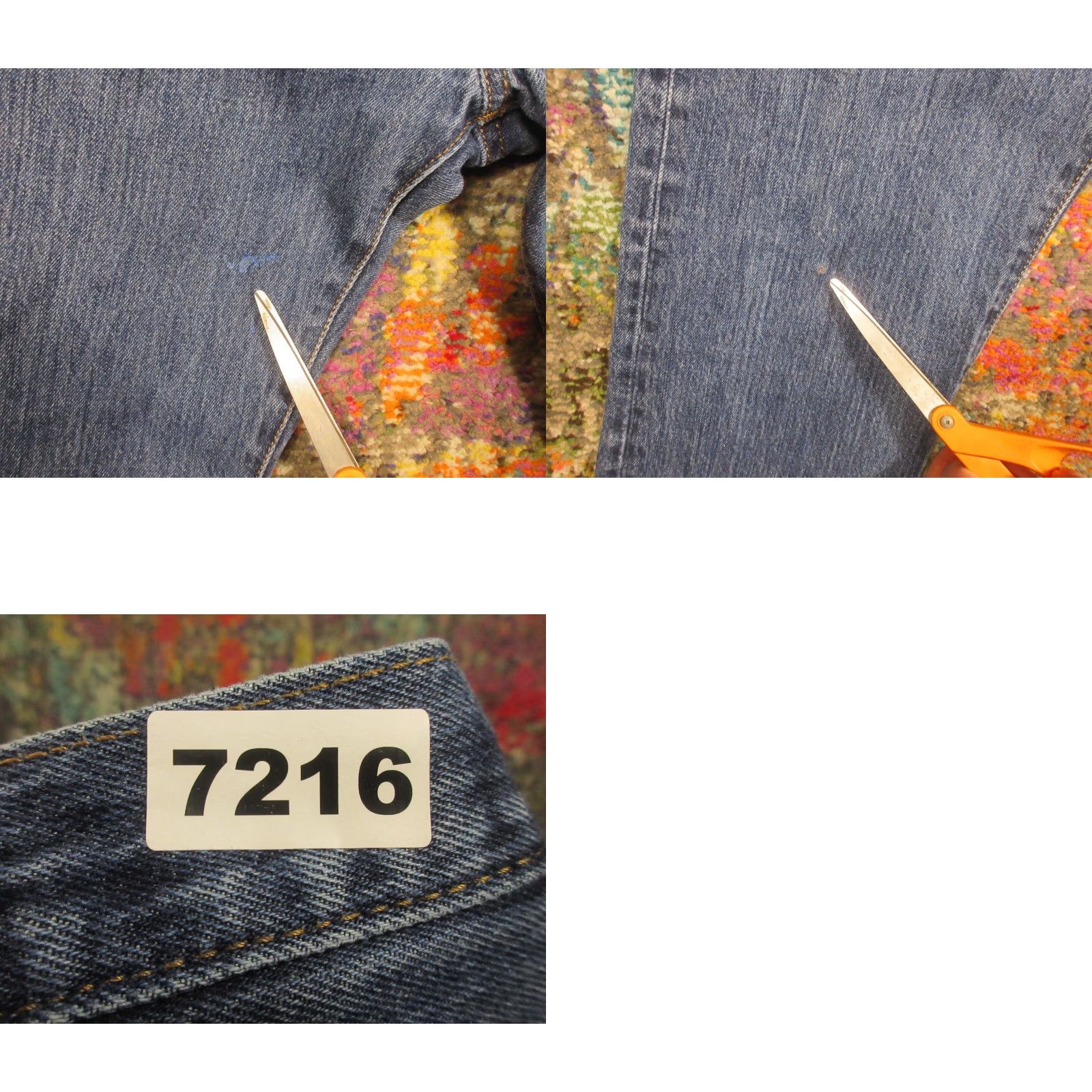 Levi's VINTAGE Levis 501 Jeans 36x32 Original Fit Denim Pants Mens Blue Button Fly 5-Pocket Classic Straight Size US 36 / EU 52 - 9 Thumbnail