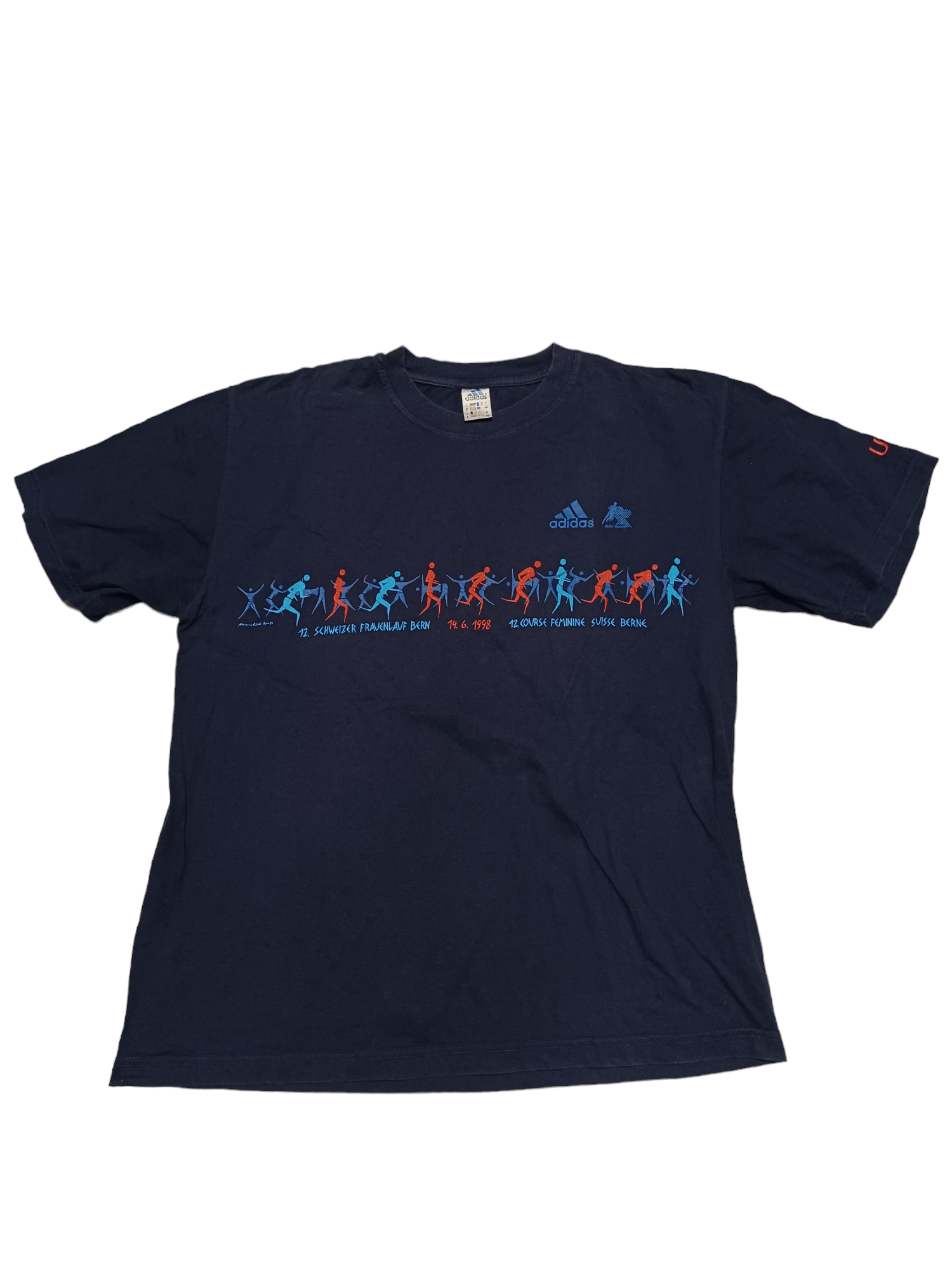 Adidas 1998 BERN MARATHON ADIDAS VINTAGE TEE SPORTSWEAR Size US L / EU 52-54 / 3 - 1 Thumbnail
