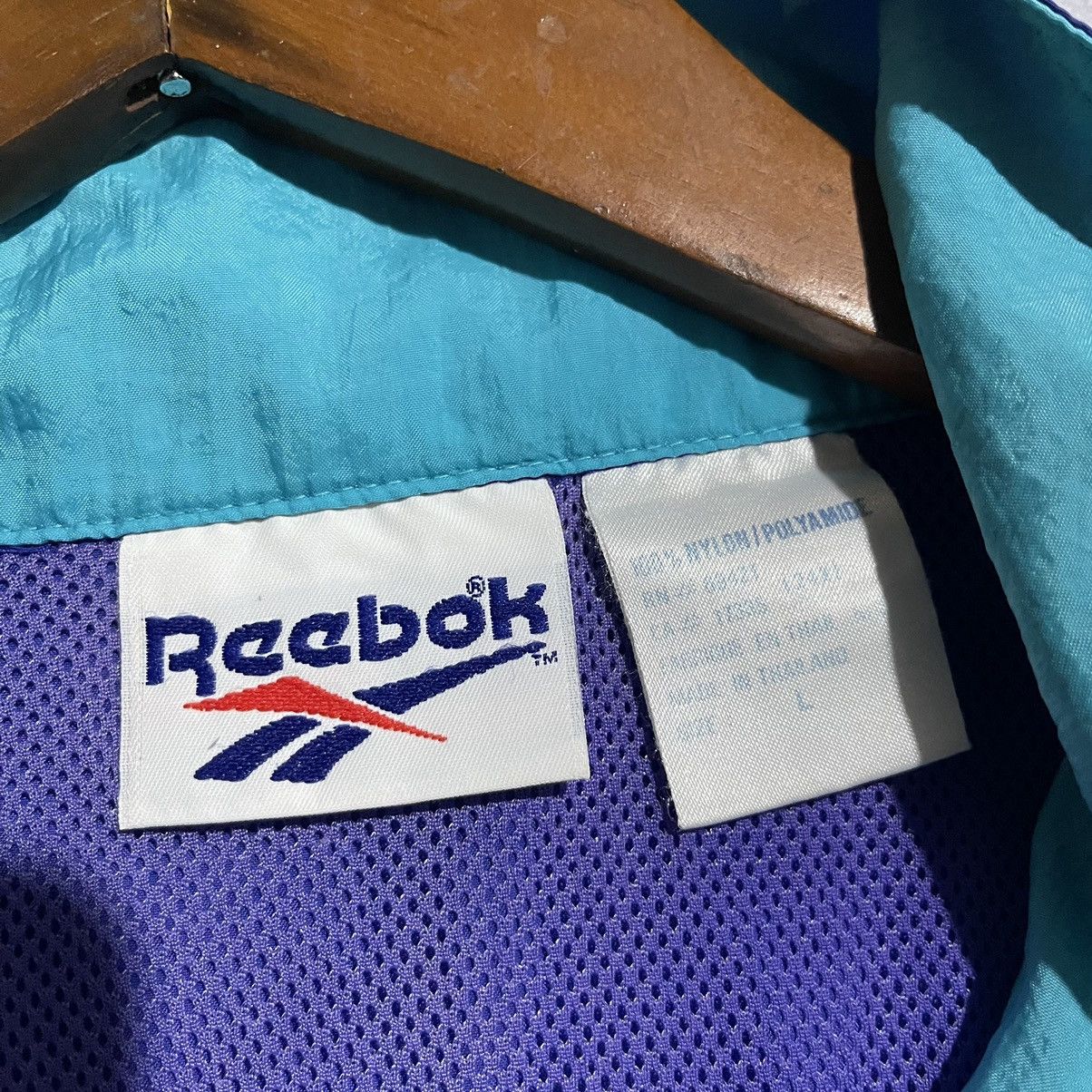 Reebok Vintage 1980s–1990s Reebok Windbreaker Jacket Purple Teal Size US L / EU 52-54 / 3 - 8 Thumbnail