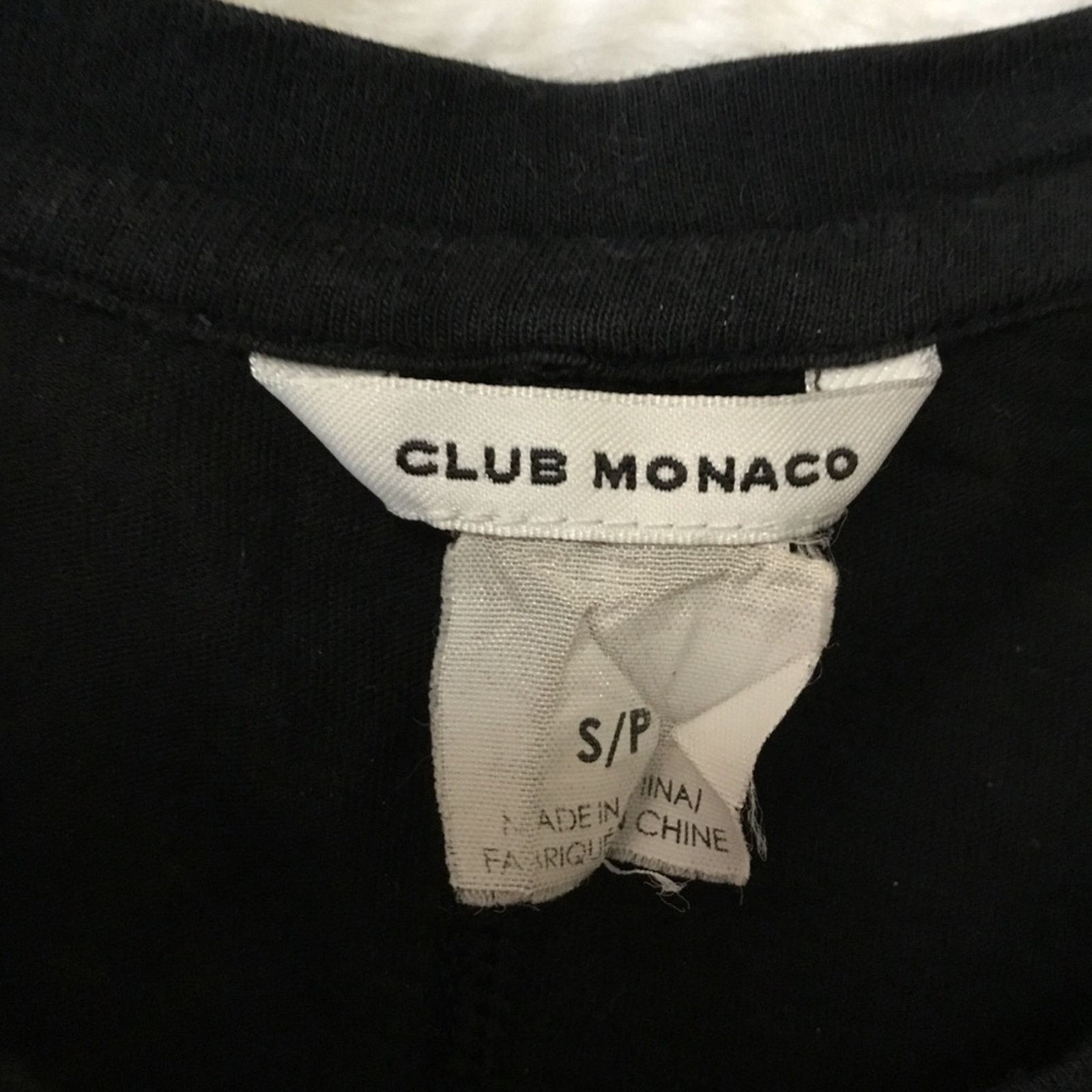 Club Monaco Club Monaco Black Classic Short Sleeve T-Shirt Size S / US 4 / IT 40 - 4 Thumbnail