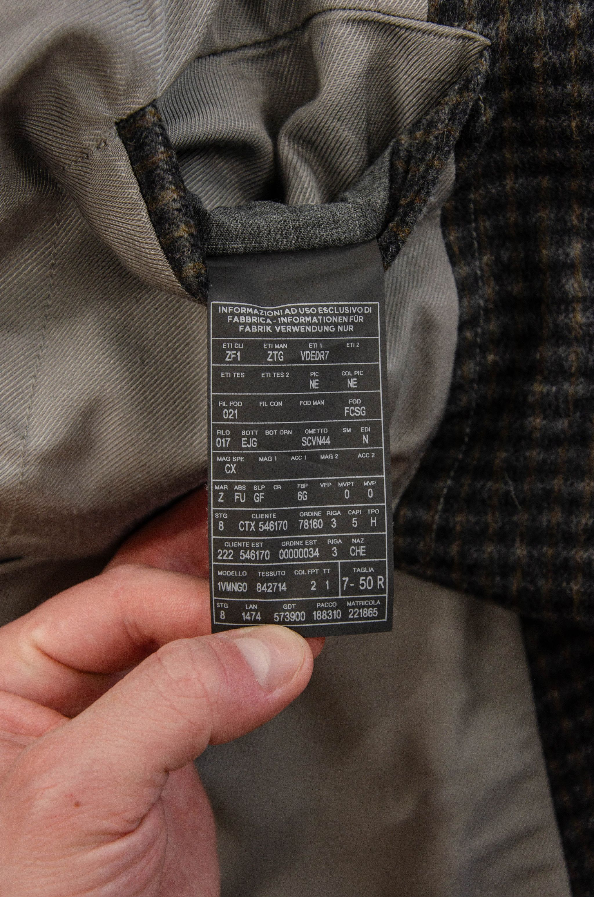Z Zegna Zegna Wool Tweed Check Blazer – Size 50R Size 40R - 16 Thumbnail