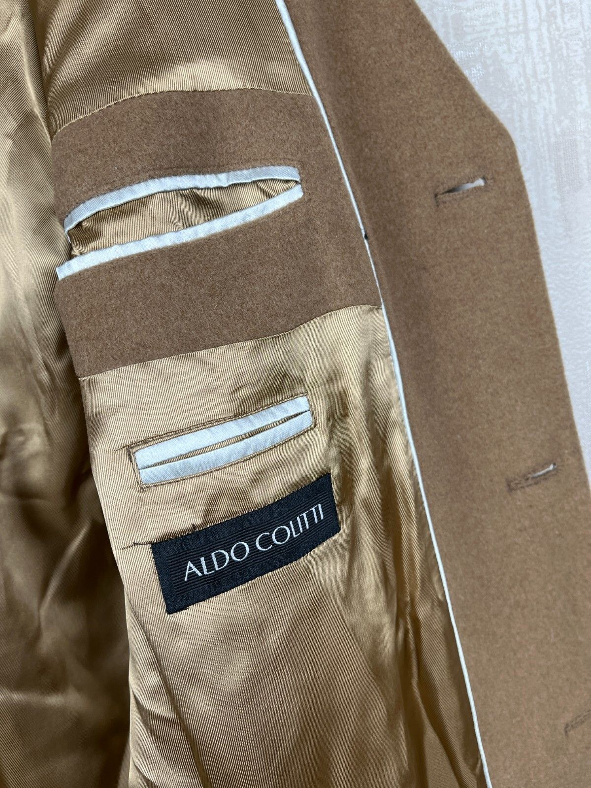 Aldo ALDO COLITTI Tessuti di Fabio Bertone Wool Cashmere Coat Size US XL / EU 56 / 4 - 15 Thumbnail