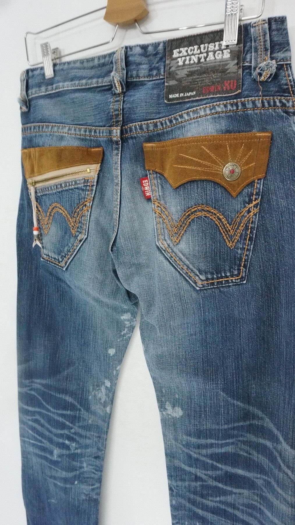 Edwin Rare 🔥 NAVAJO Design EDWIN Exclusive Vintage XV Jeans Size US 31 - 3 Thumbnail