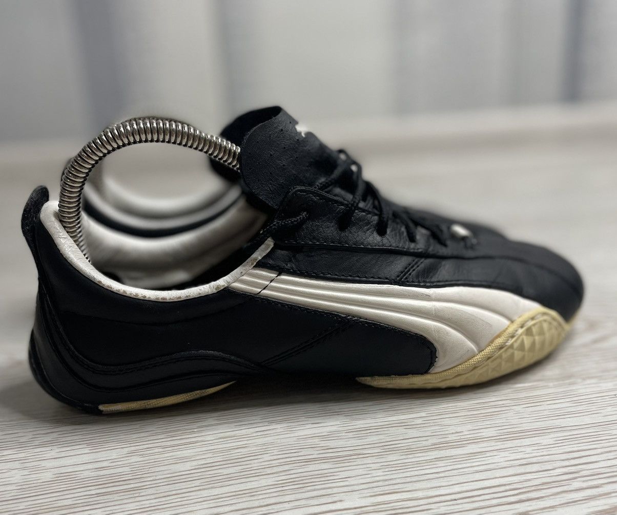 Vintage Vintage Y2K Puma Asana Japanese Black Leather Sneakers Size US 9 / IT 39 - 3 Thumbnail
