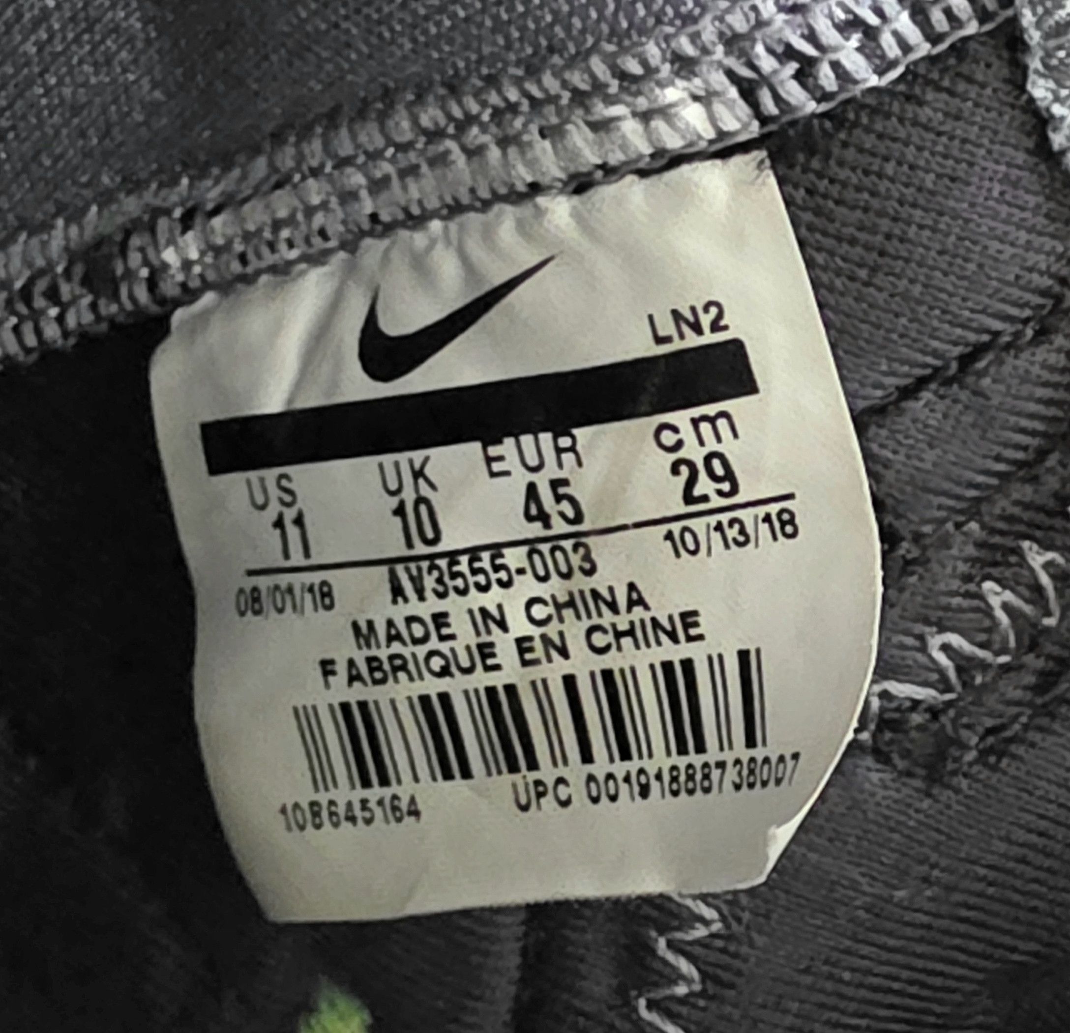Nike Nike Kobe Bryant 2018 AD Exodus Mamba Chaos Racer Black 11 Size US 11 / EU 44 - 9 Thumbnail