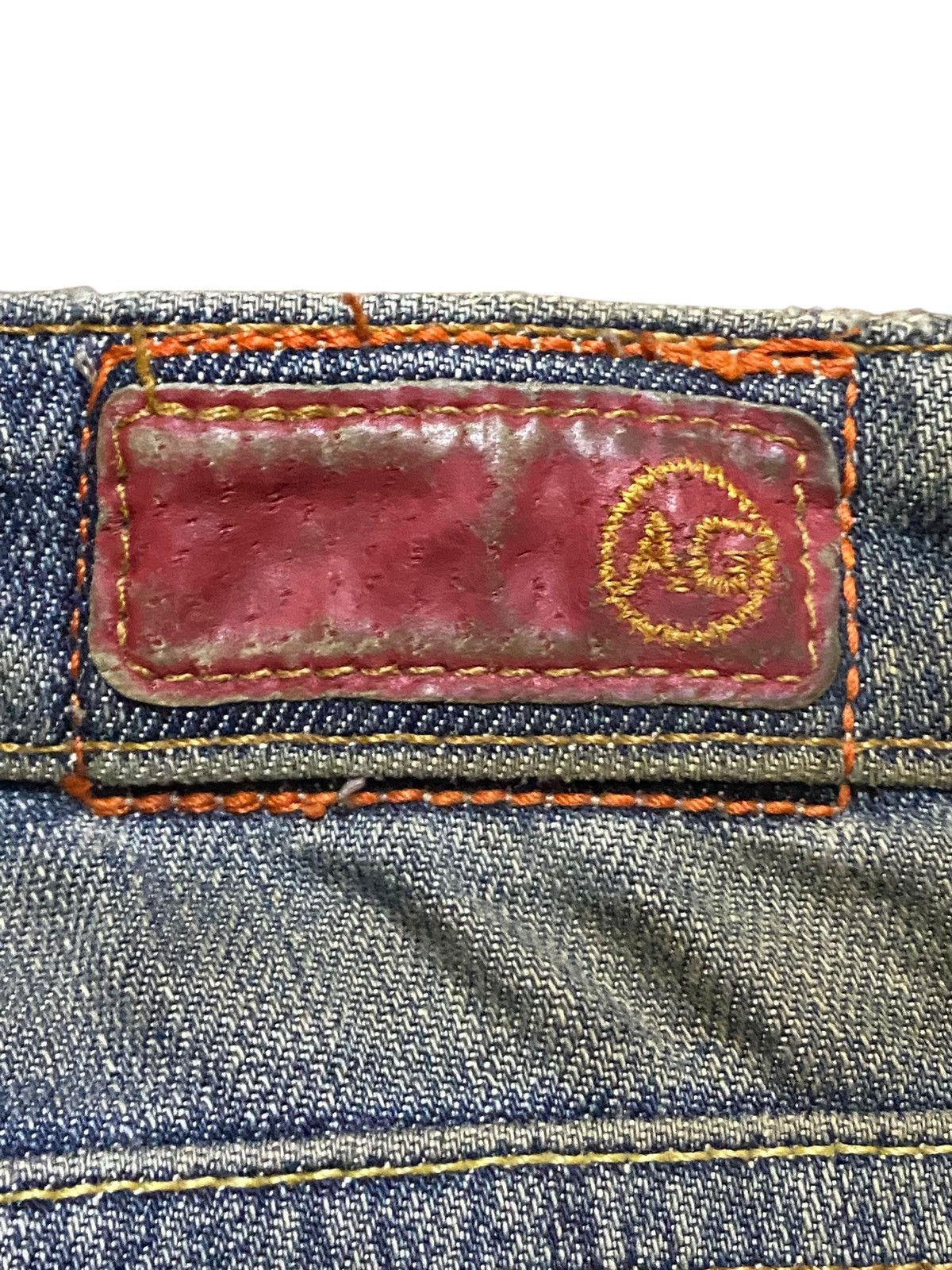 If Six Was Nine Rare Vintage Adriano Goldschmied Distressed Flare Jeans Size US 32 / EU 48 - 15 Thumbnail