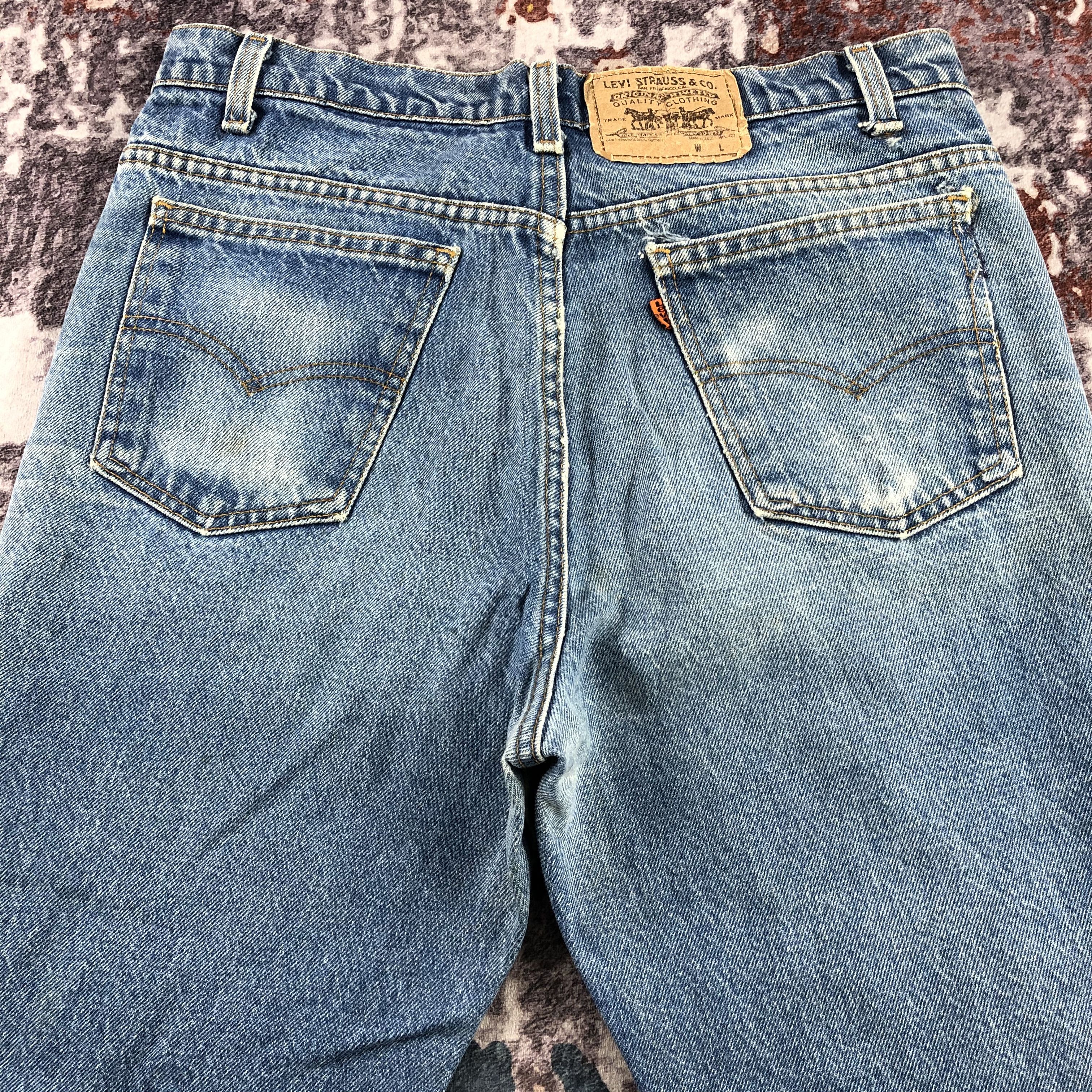 Levi's × Vintage Vintage 80s Levis Orange Tab Flare Jeans-JM3157 Size US 33 - 5 Thumbnail