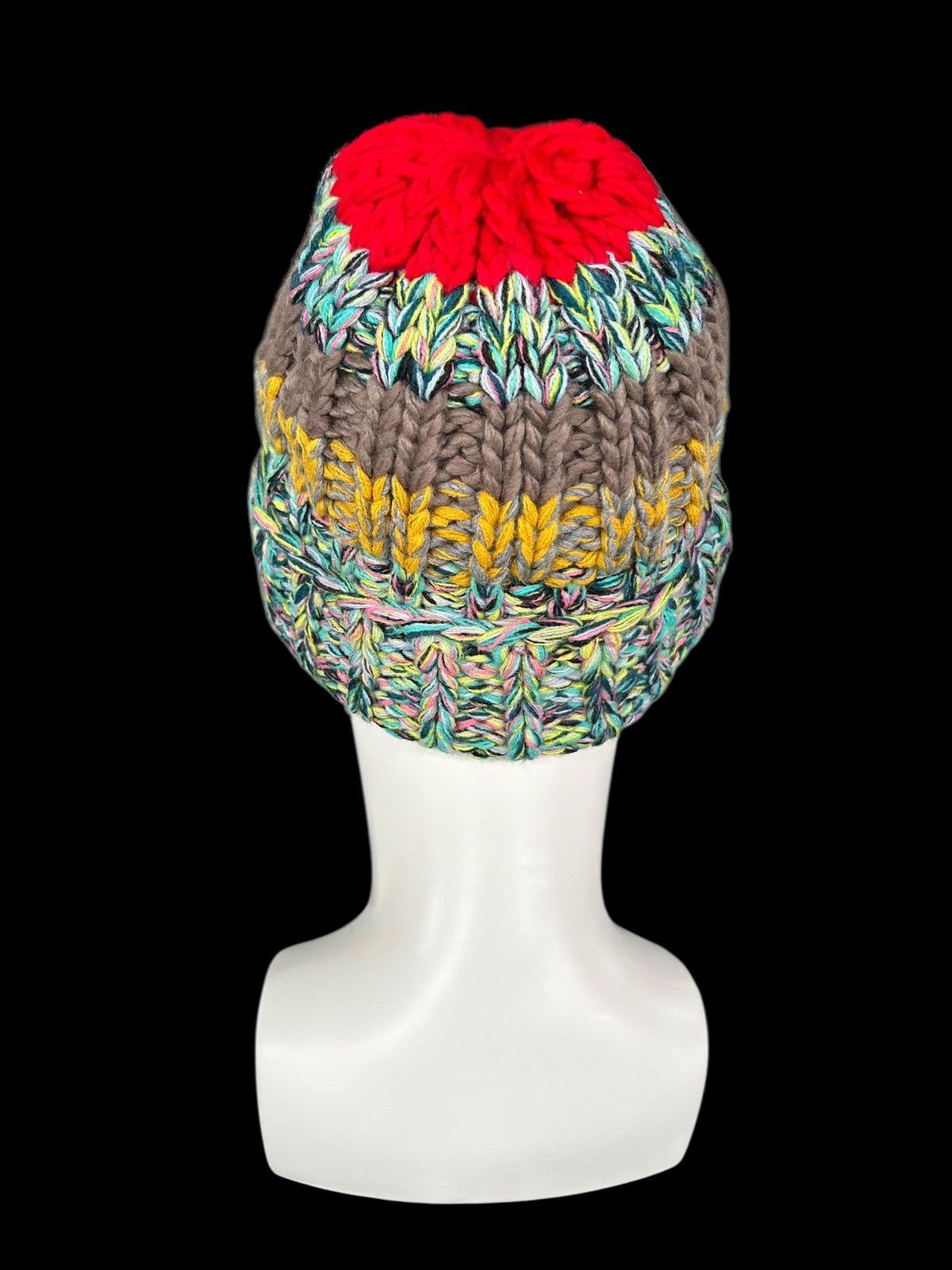 Japanese Brand × Kapital × Vintage Crochet Knitted Japanese Style Rare Beanie Hats ☠️☠️ Size ONE SIZE - 3 Thumbnail